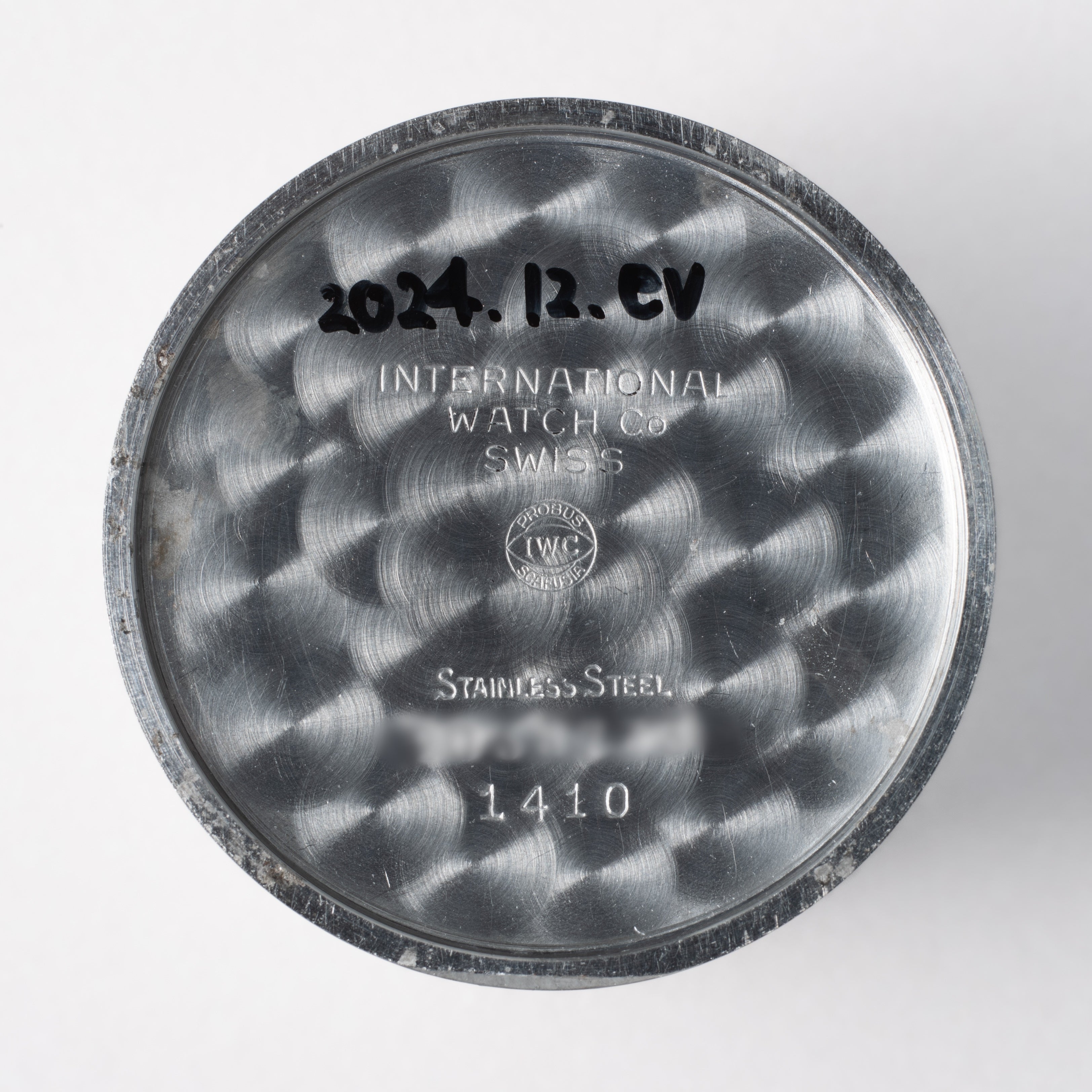 IWC ラウンドケース 1969年製 手巻き Cal.402 ホワイトローマンダイヤル