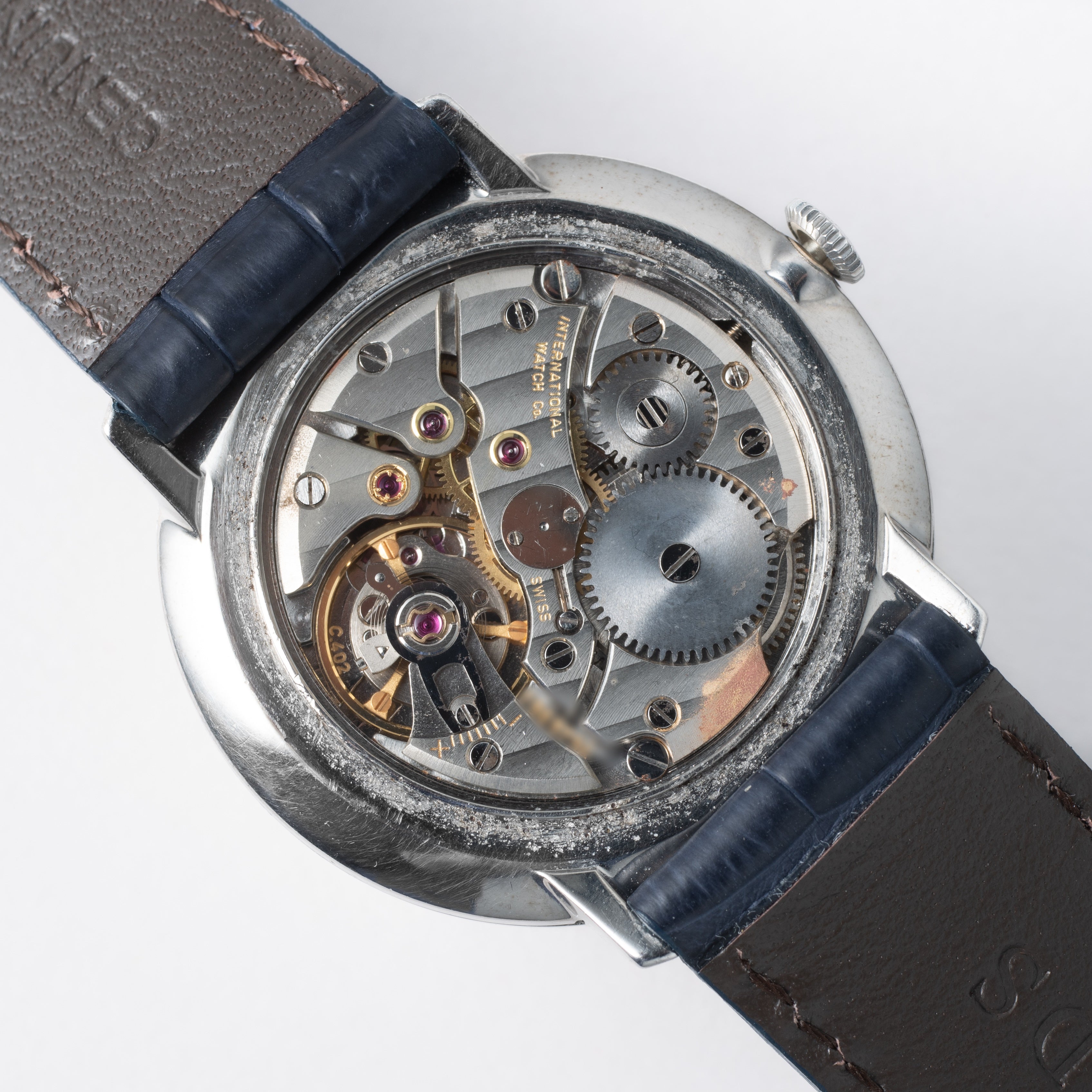 IWC ラウンドケース 1969年製 手巻き Cal.402 ホワイトローマンダイヤル