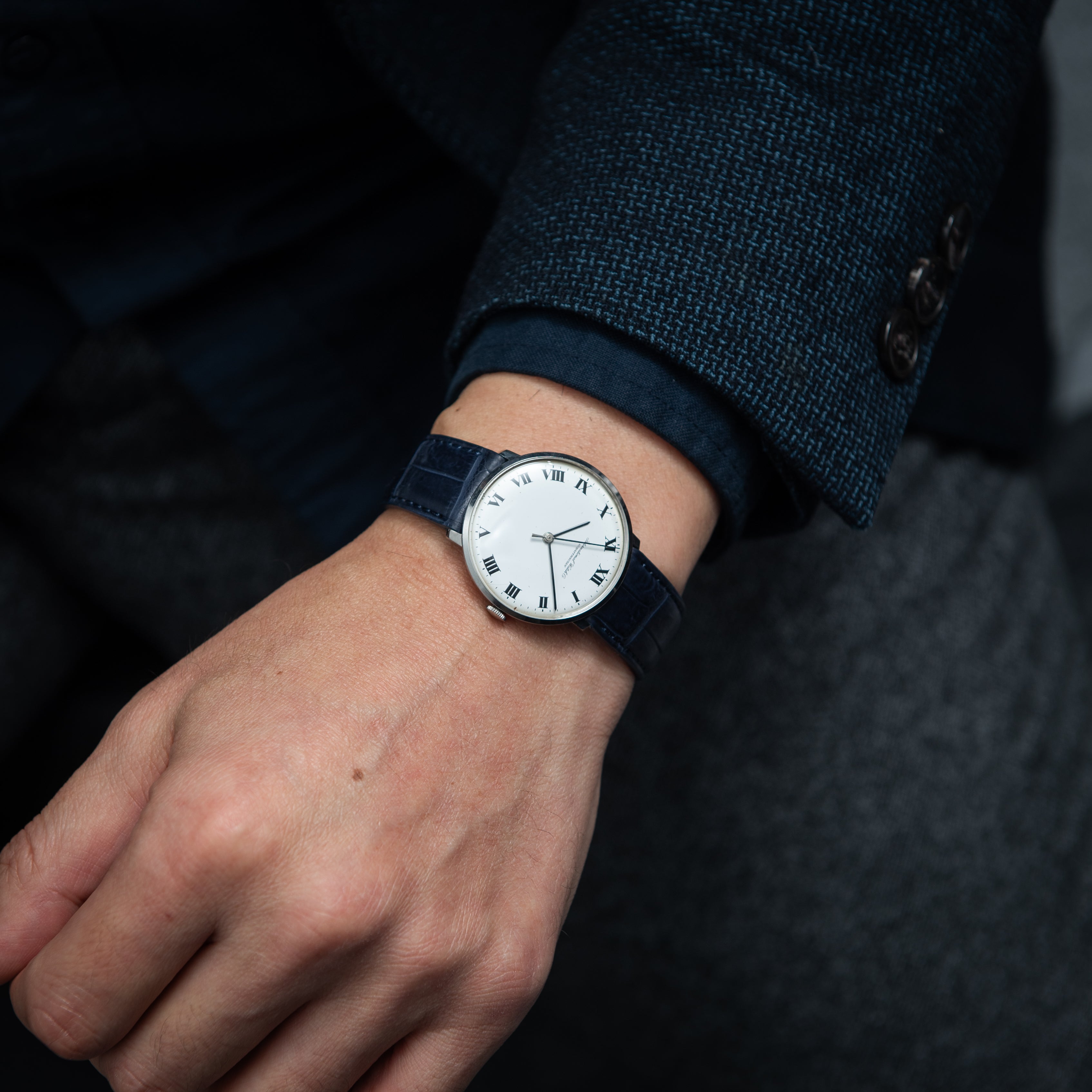 IWC ラウンドケース 1969年製 手巻き Cal.402 ホワイトローマンダイヤル