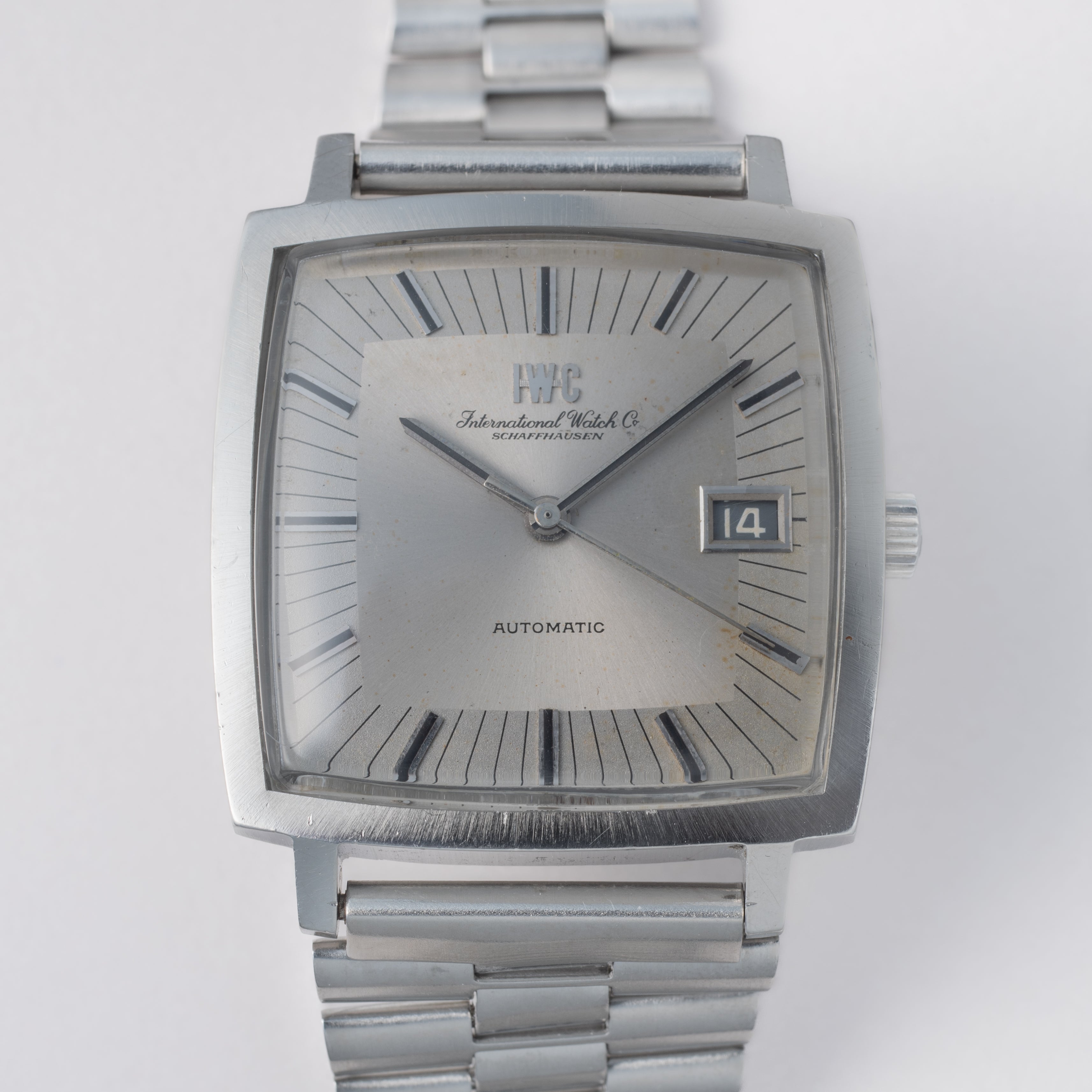 IWC スクエアオートマチック 1970年製(昭和45年製)Cal.8541B 純正ブレス付き