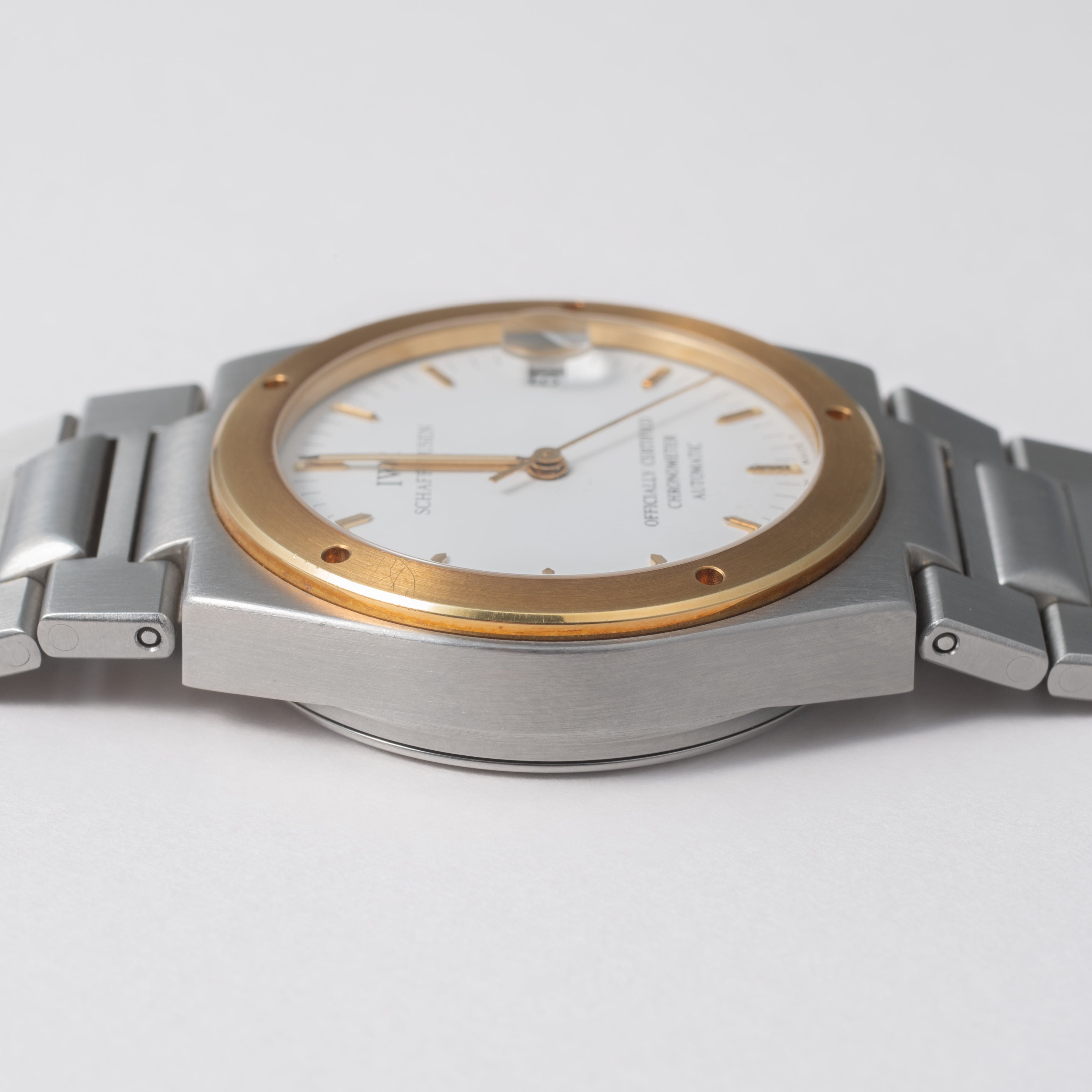 IWC インヂュニア 1993年製 Ref.3521 コンビ ジェンタデザイン 耐磁時計 自動巻きクロノメーター