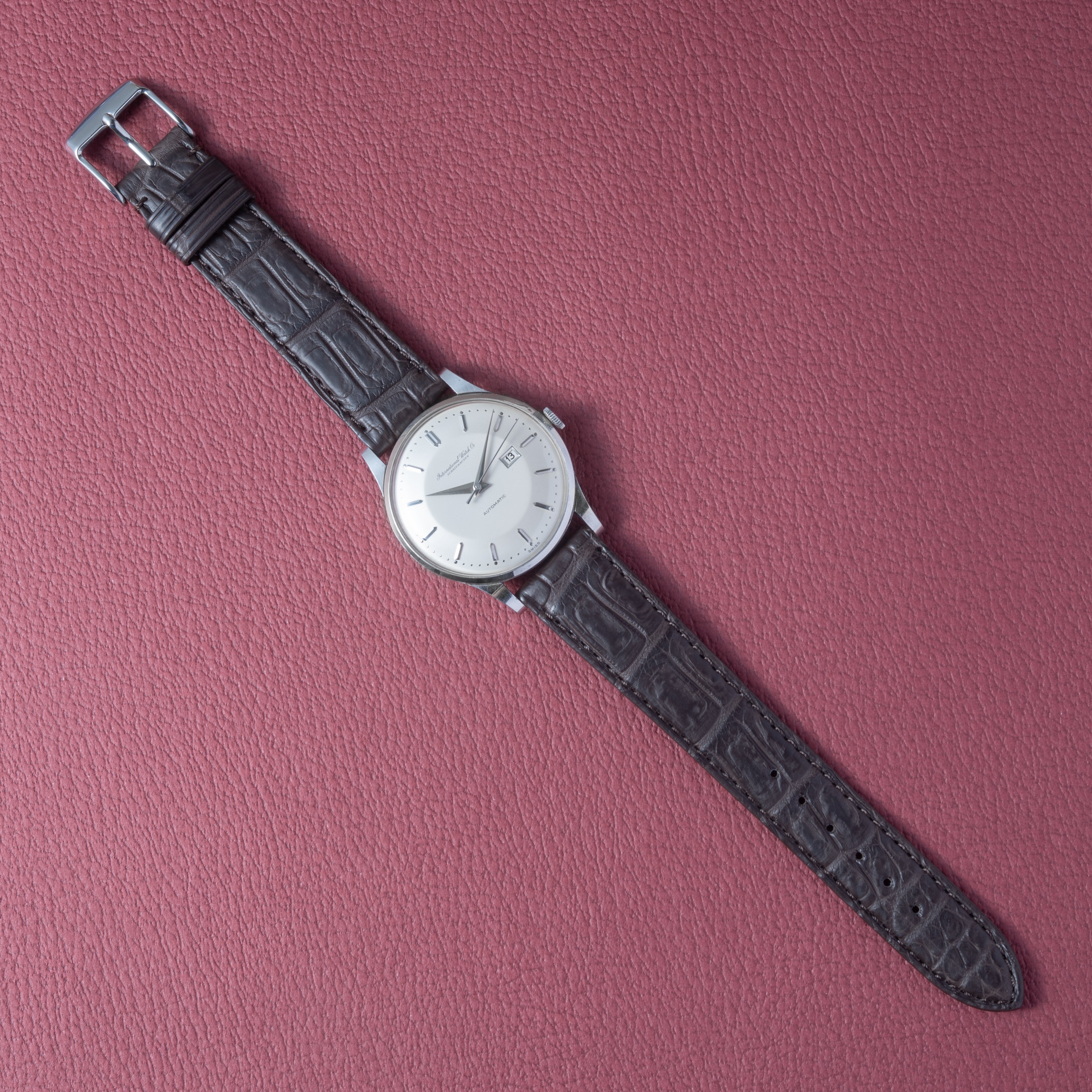 IWC プラチナラウンドケース 1960年製/昭和35年製 寄り目 Cal.8531 砲弾インデックス Ref.140263