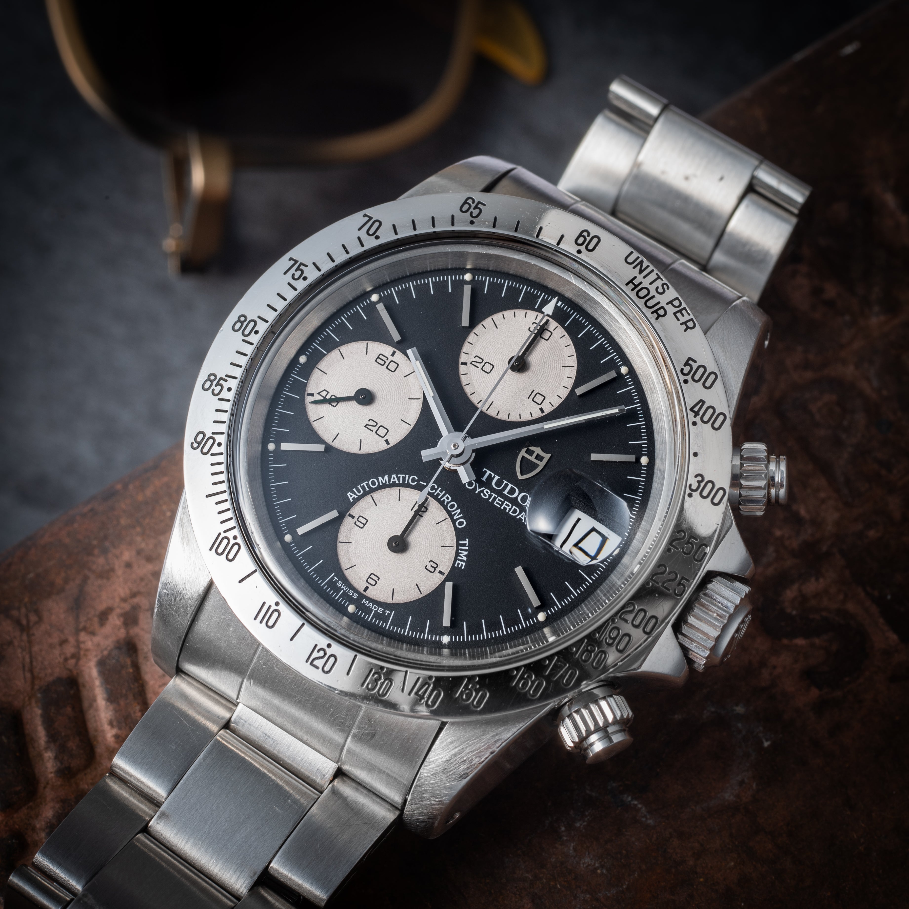 チューダー クロノタイム Ref.79180 逆パンダダイヤル ビックブロック 修理明細付き