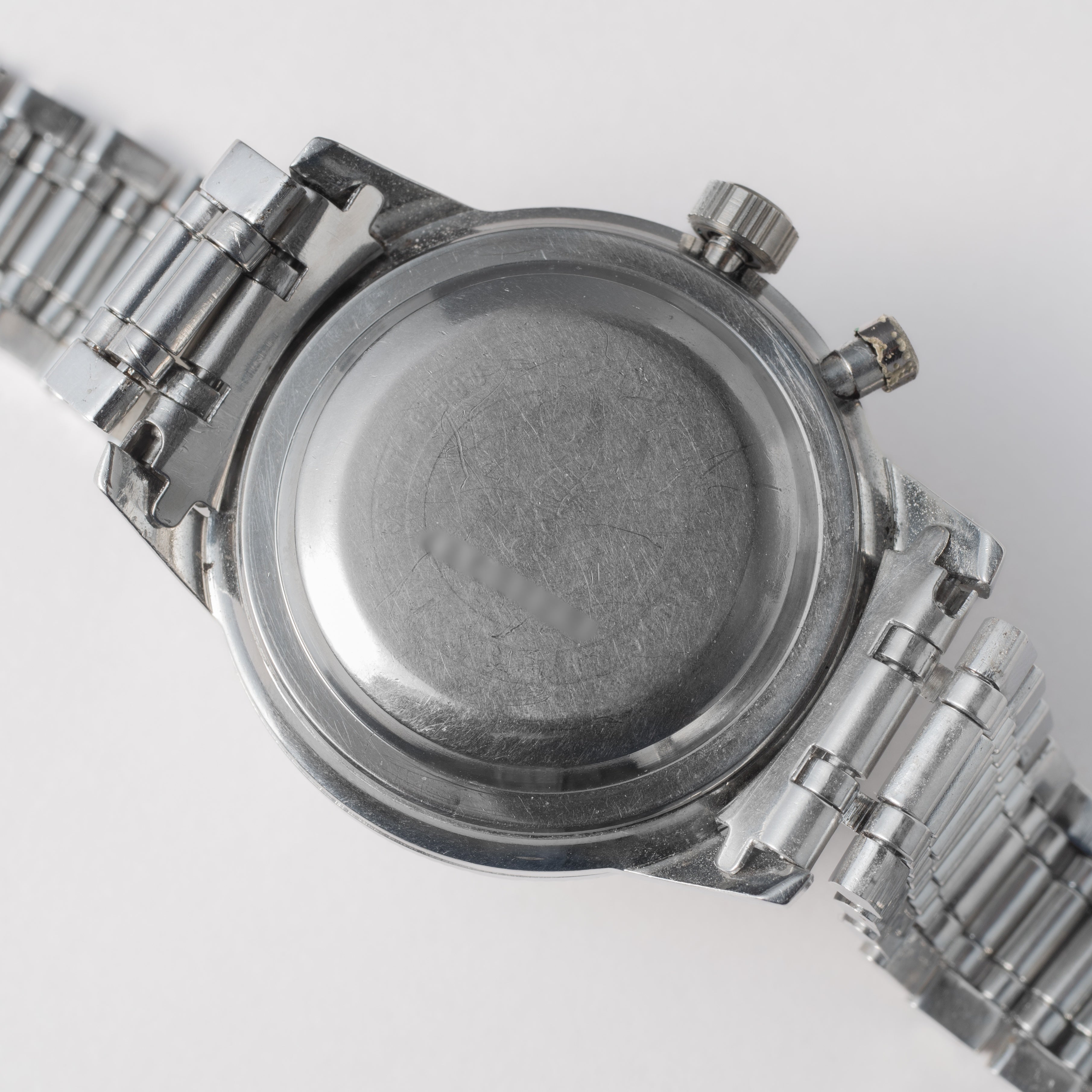 セイコー ワンプッシュクロノ 1964年製 Ref.5717-8990 手巻き カレンダー付き ステンレスベゼル 純正ブレス付き