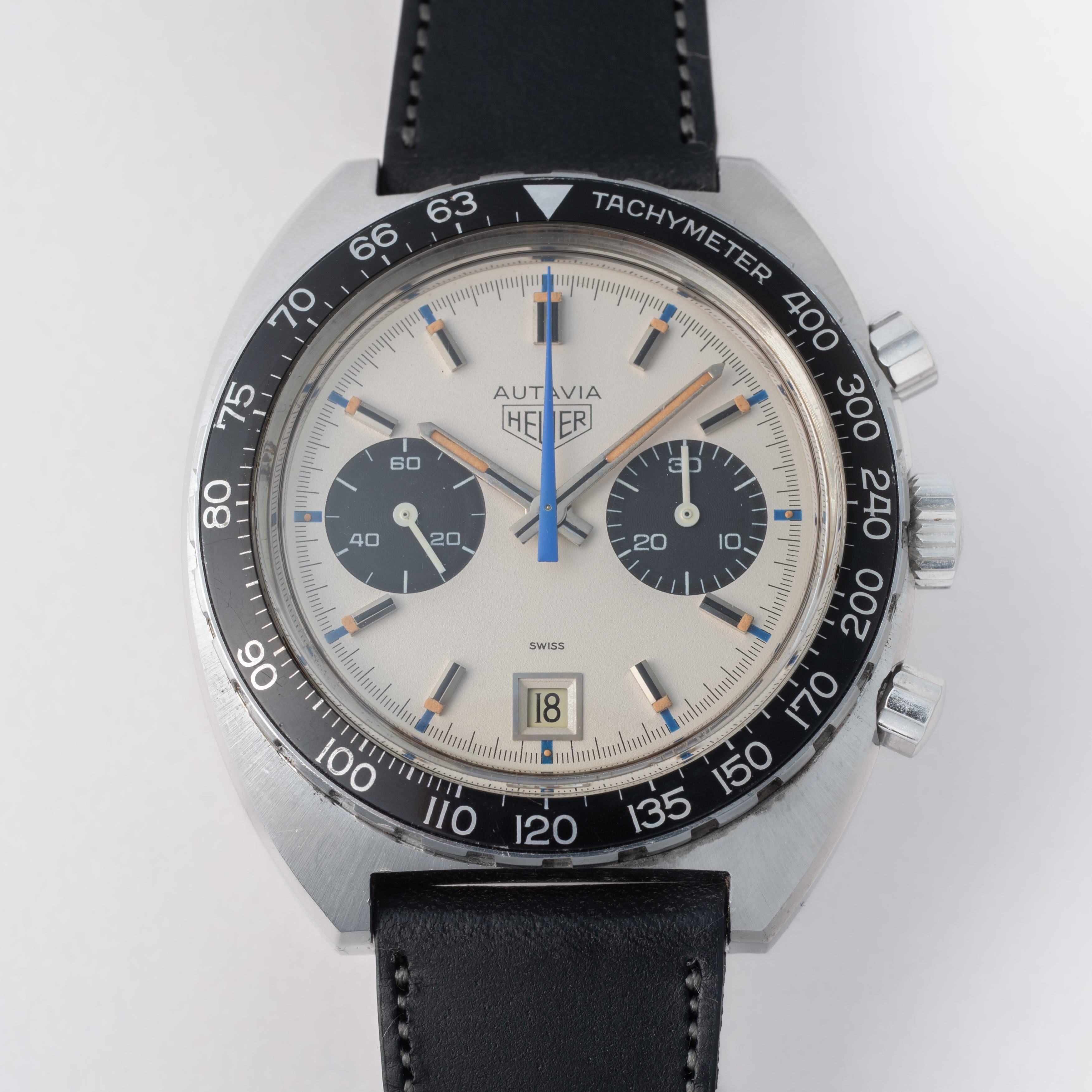 ホイヤー オータヴィア クロノグラフ 1970年代 手巻 バルジューCal.7734 シフェール