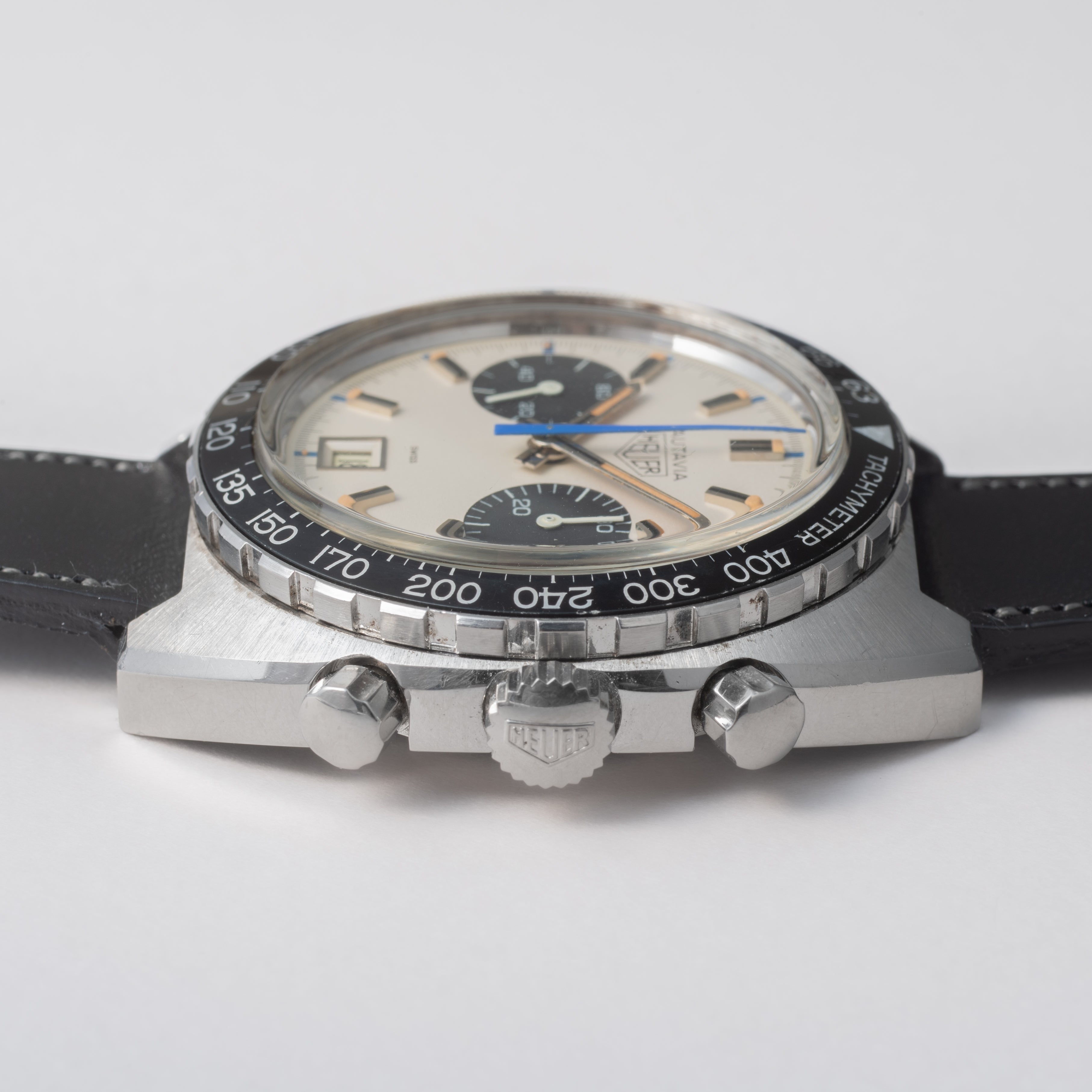 ホイヤー オータヴィア クロノグラフ 1970年代 手巻 バルジューCal.7734 シフェール