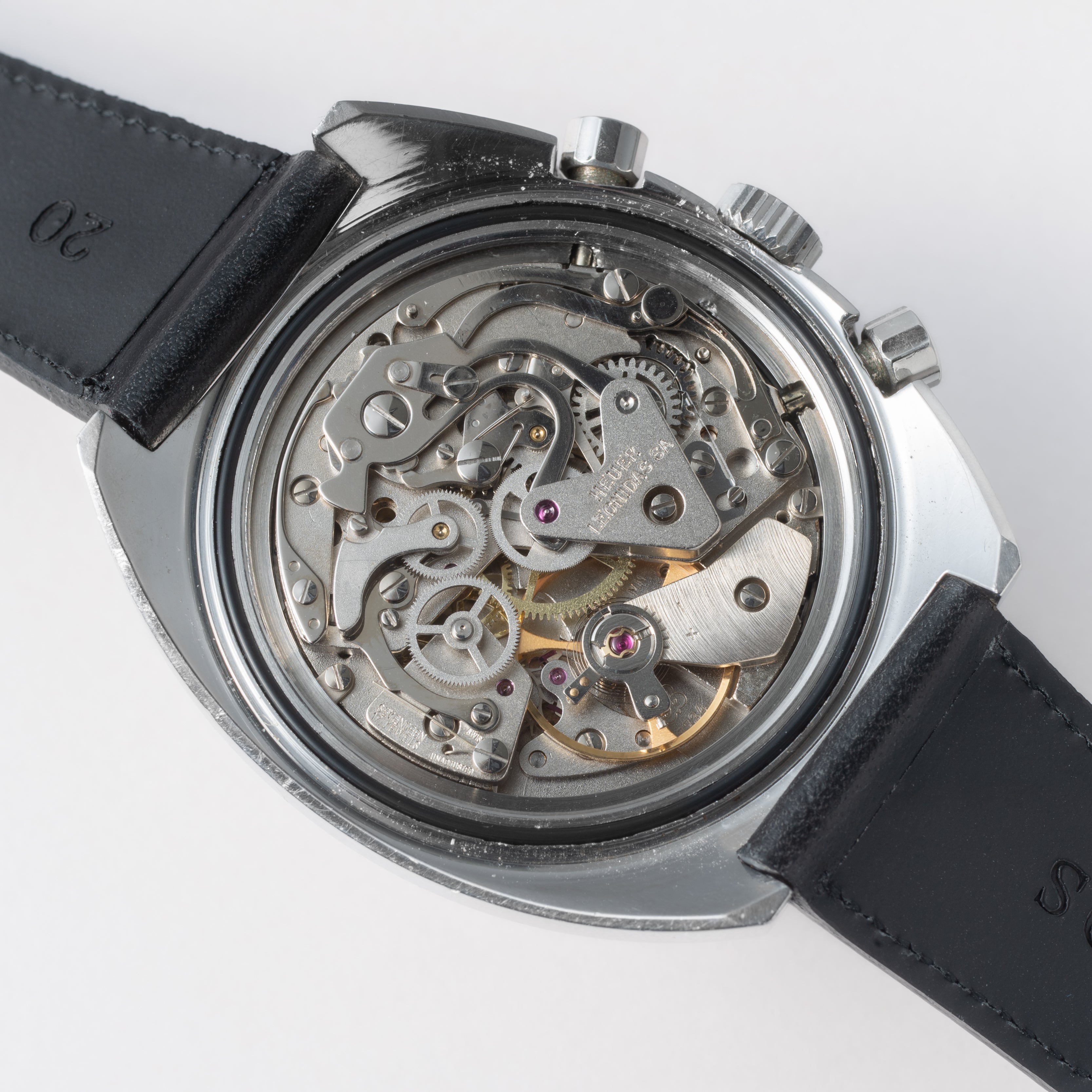 ホイヤー オータヴィア クロノグラフ 1970年代 手巻 バルジューCal.7734 シフェール