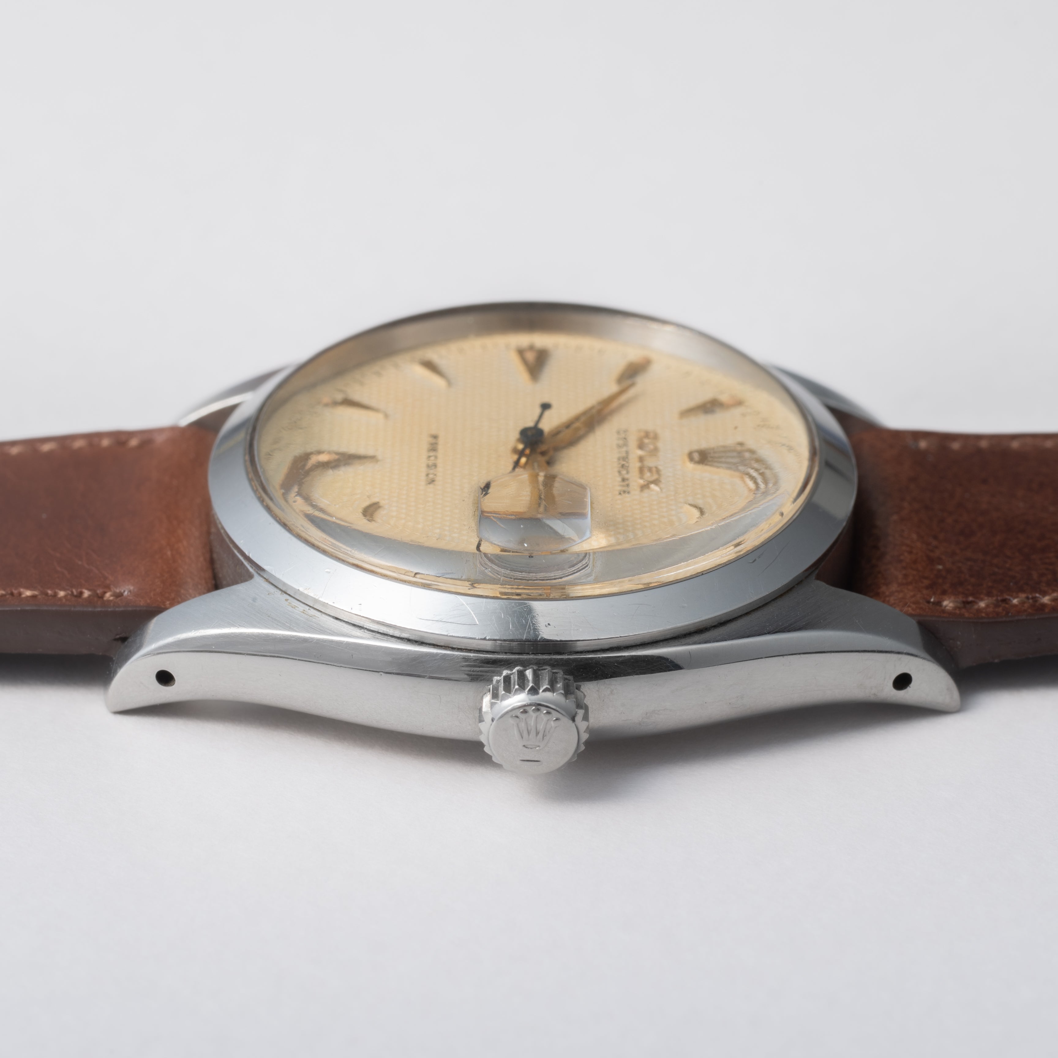 ロレックス 1954年製 Ref.6494 オイスターデイト 手巻き 赤黒カレンダー ギョーシェダイヤル