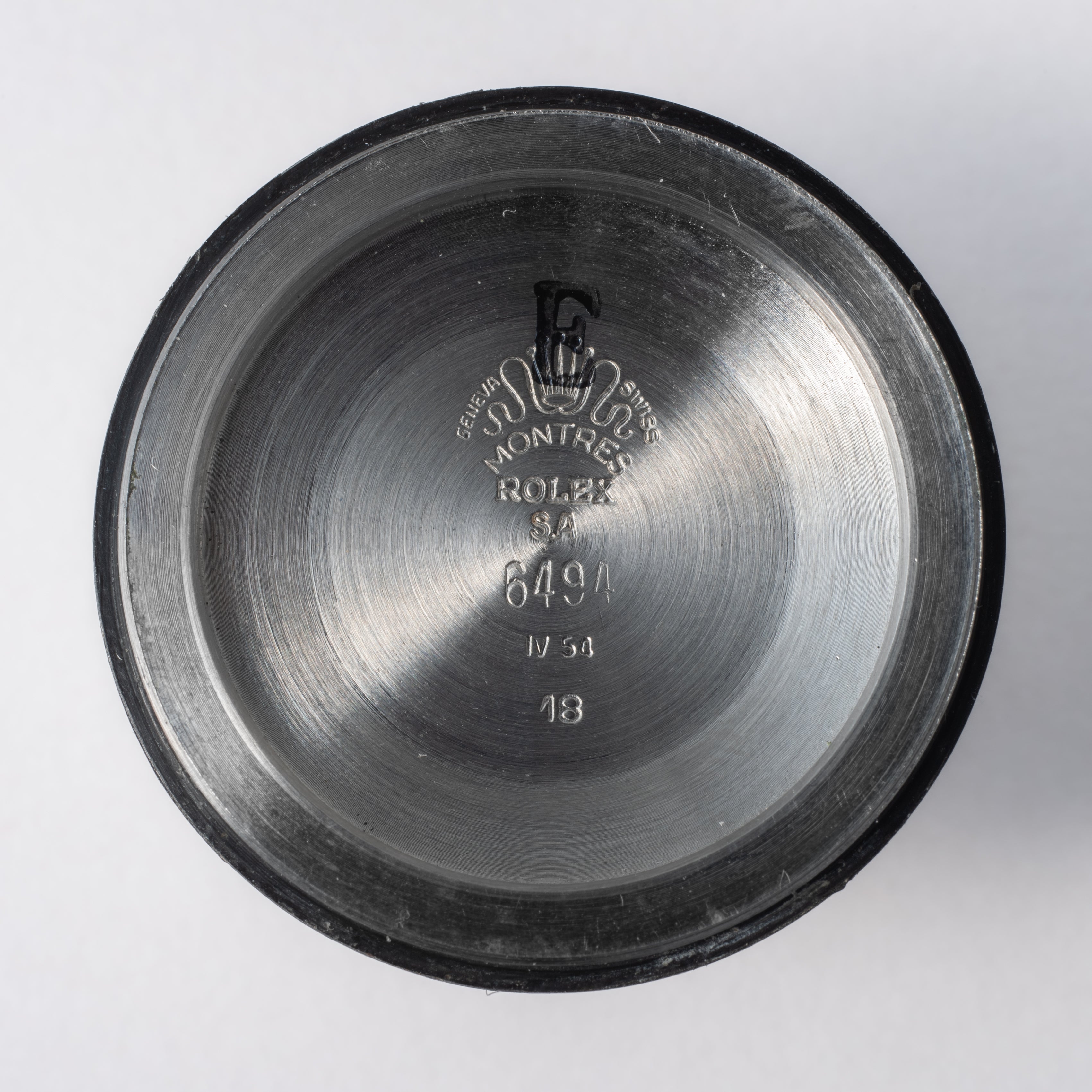 ロレックス 1954年製 Ref.6494 オイスターデイト 手巻き 赤黒カレンダー ギョーシェダイヤル