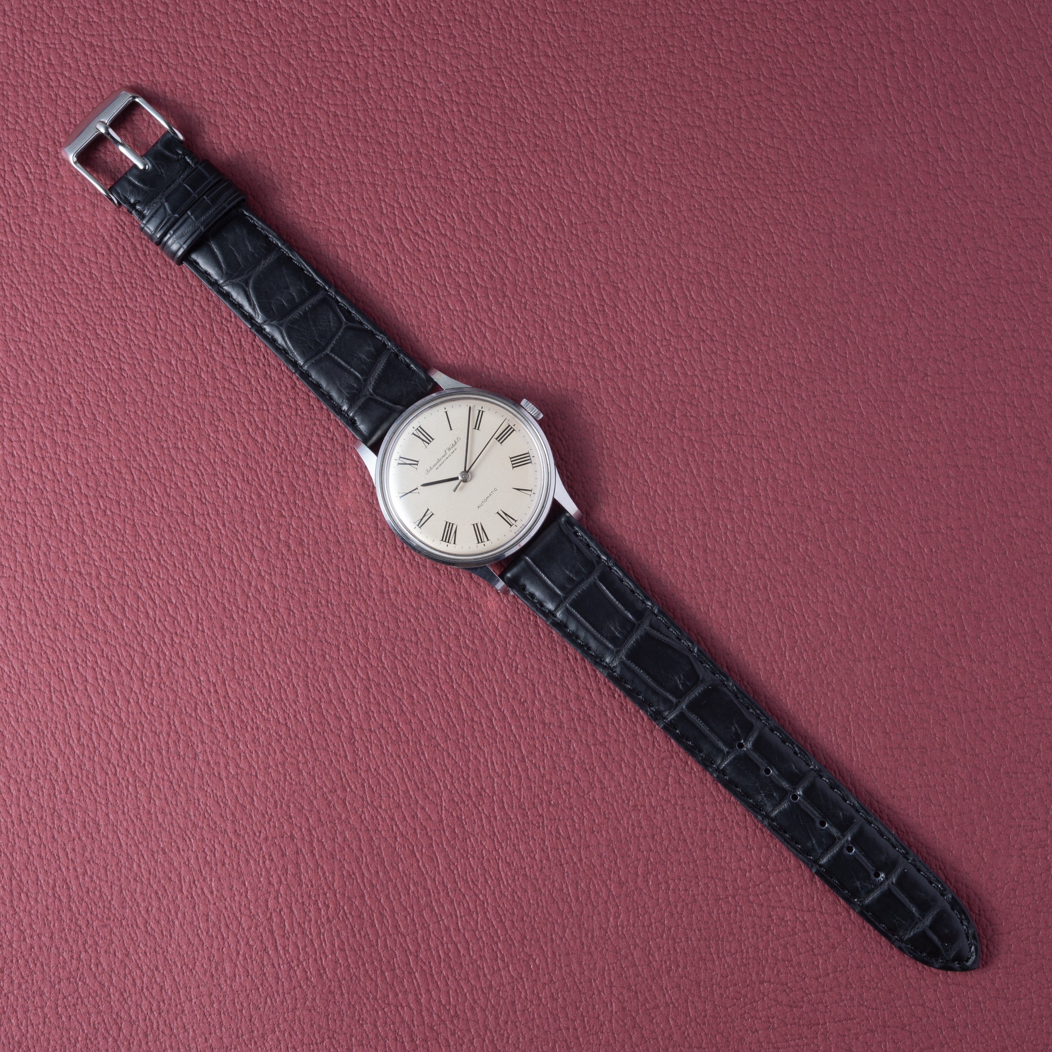 IWC ラウンドケース 1964年製 Ref.809A ペラトン式自動巻き Cal.854 ローマンダイヤル