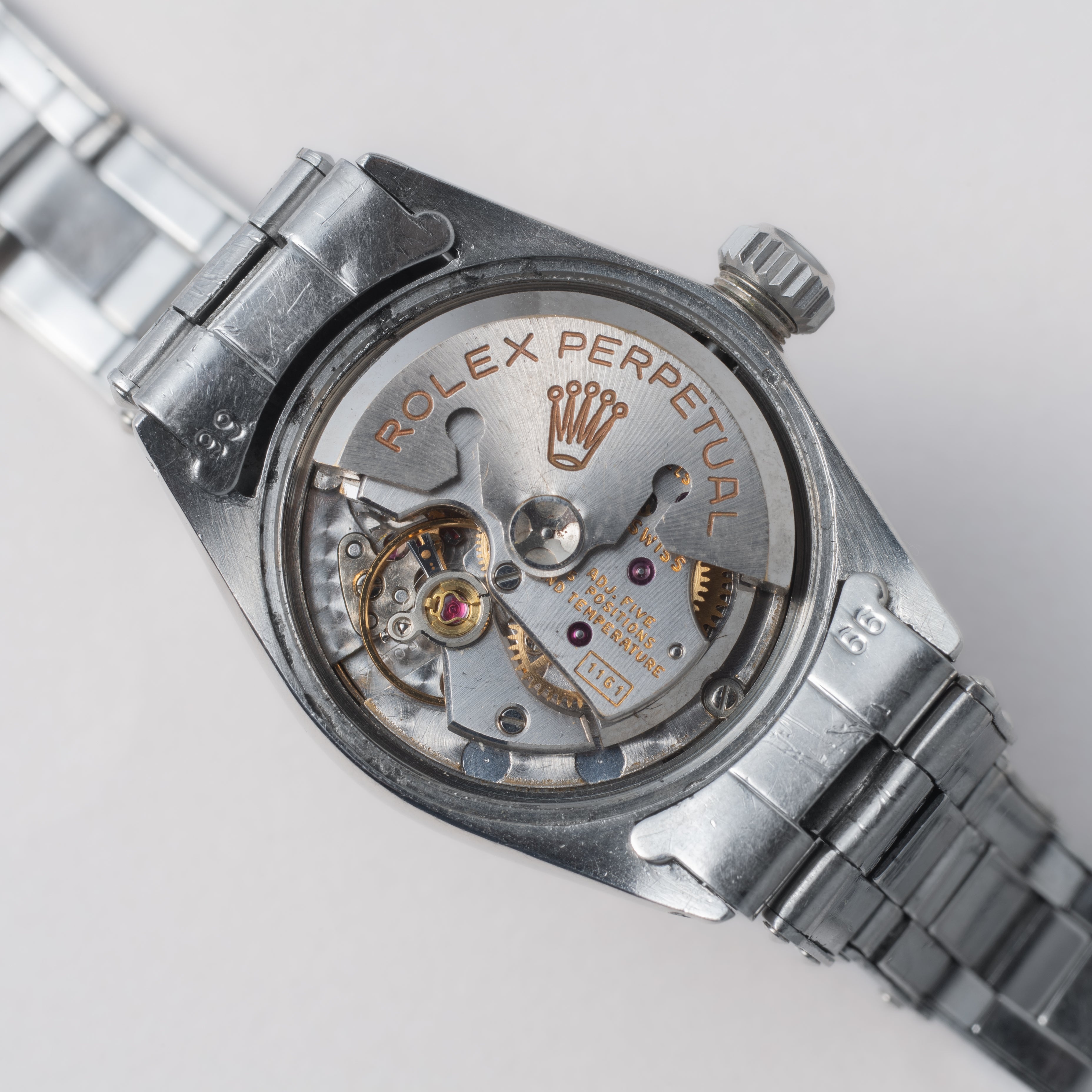 ロレックス レディース 1967年製 Ref.6516 オイスターパーペチュアルデイト ブラックダイヤル