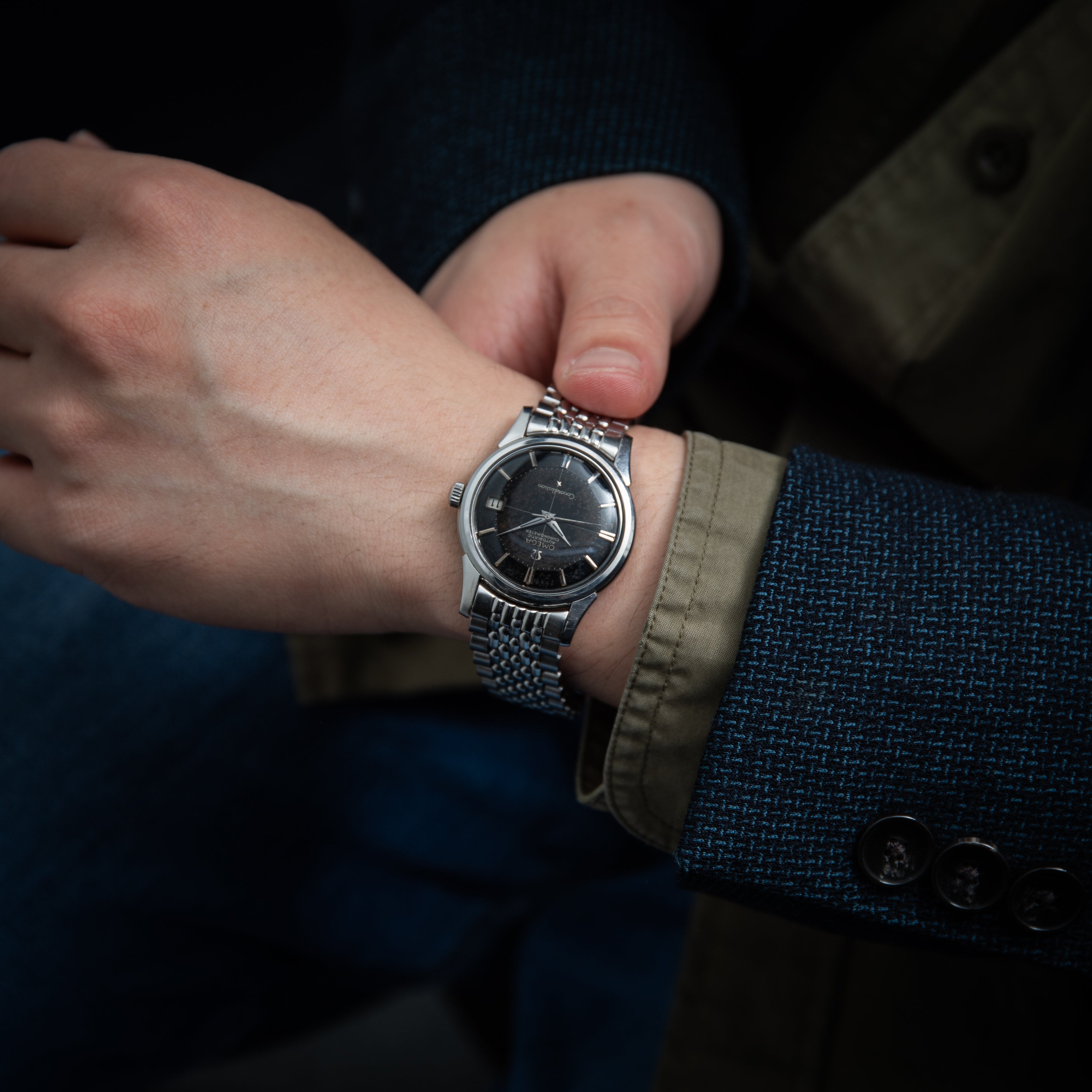 オメガ コンステレーション 12角 1961年製 Ref.14393 9 SC ブラックミラーダイヤル