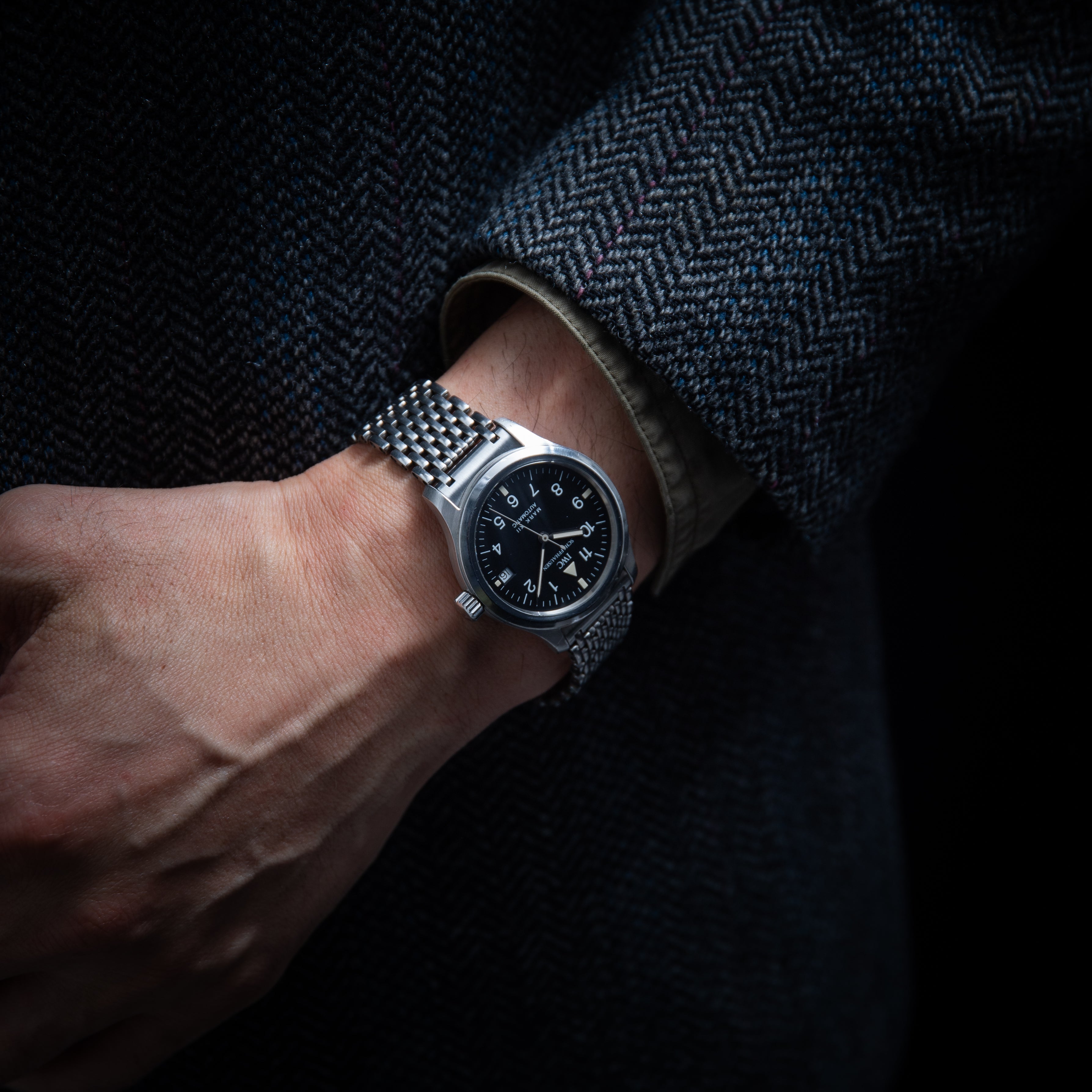 IWC マーク12 1996年製 Cal.884/2 Ref.3241 自動巻き 純正ブレス 箱、ギャランティカード付き