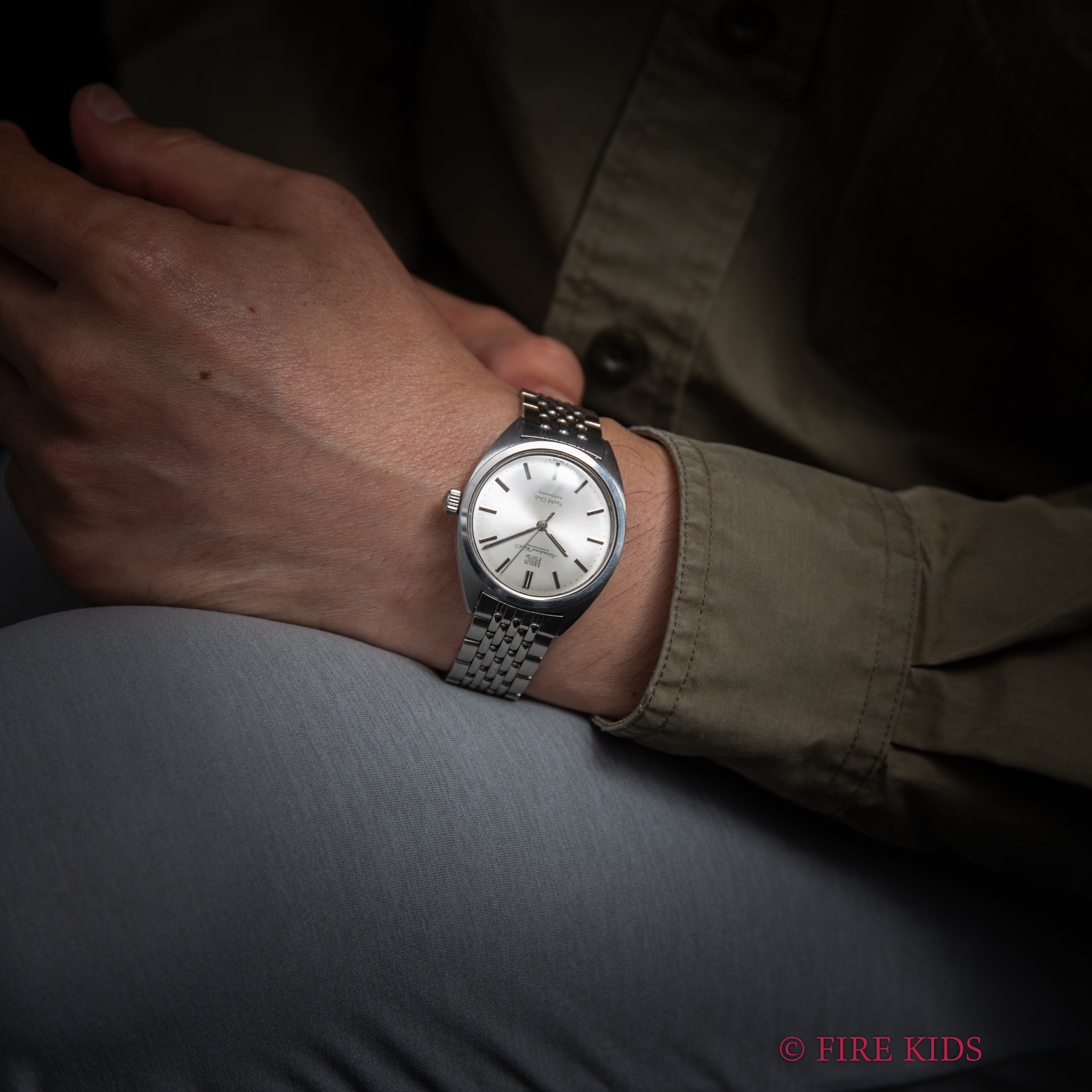 IWC ヨットクラブ 1969年製 ペラトン式自動巻Cal.854 ノンデイト 純正ゲイフレアーブレス