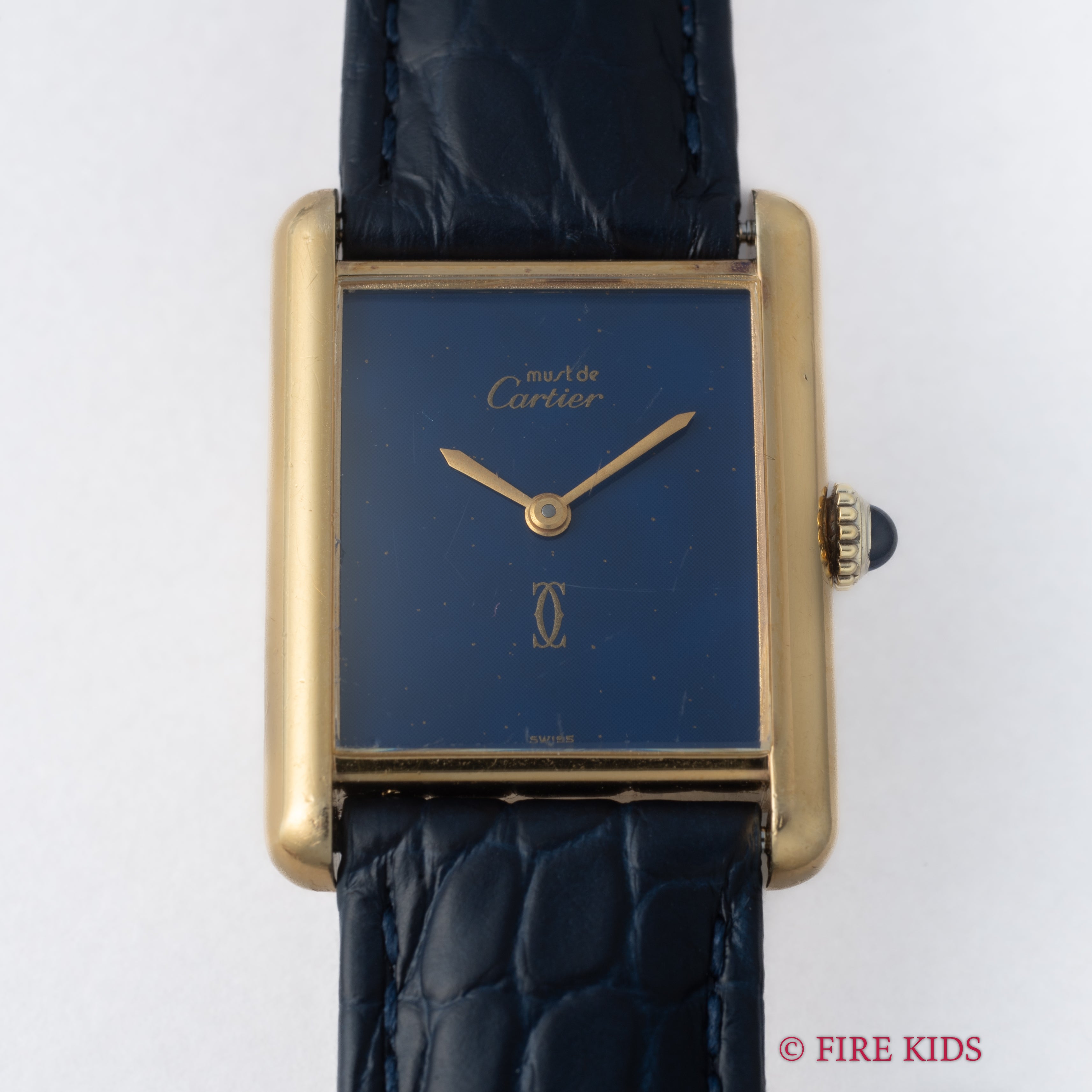 カルティエ マストタンク 1980年代製 LMサイズ 手巻き ラピスラズリダイヤル