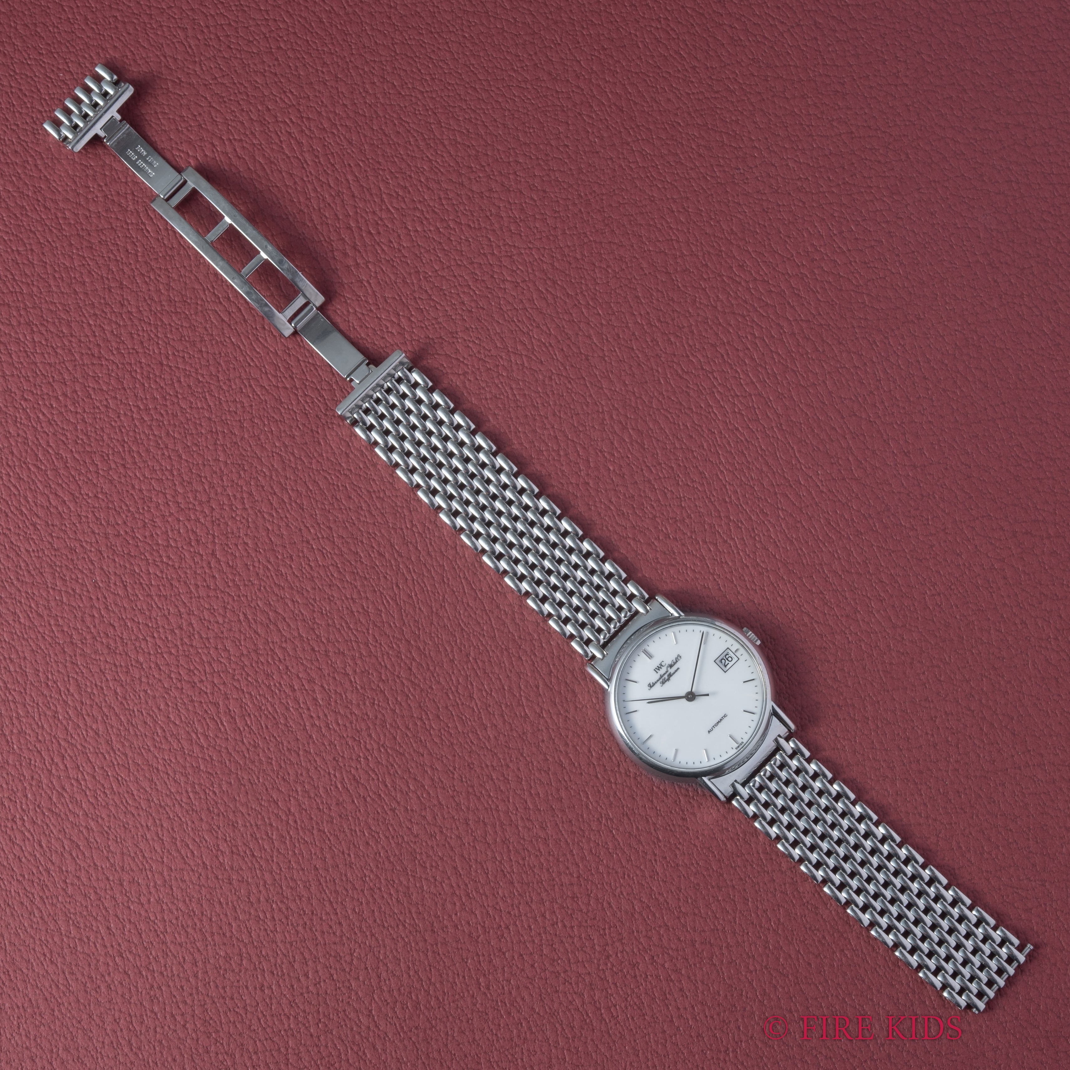 IWC ポートフィノ 2000年製(平成12年製)自動巻 ホワイトエナメルダイヤル 純正ブレス付き