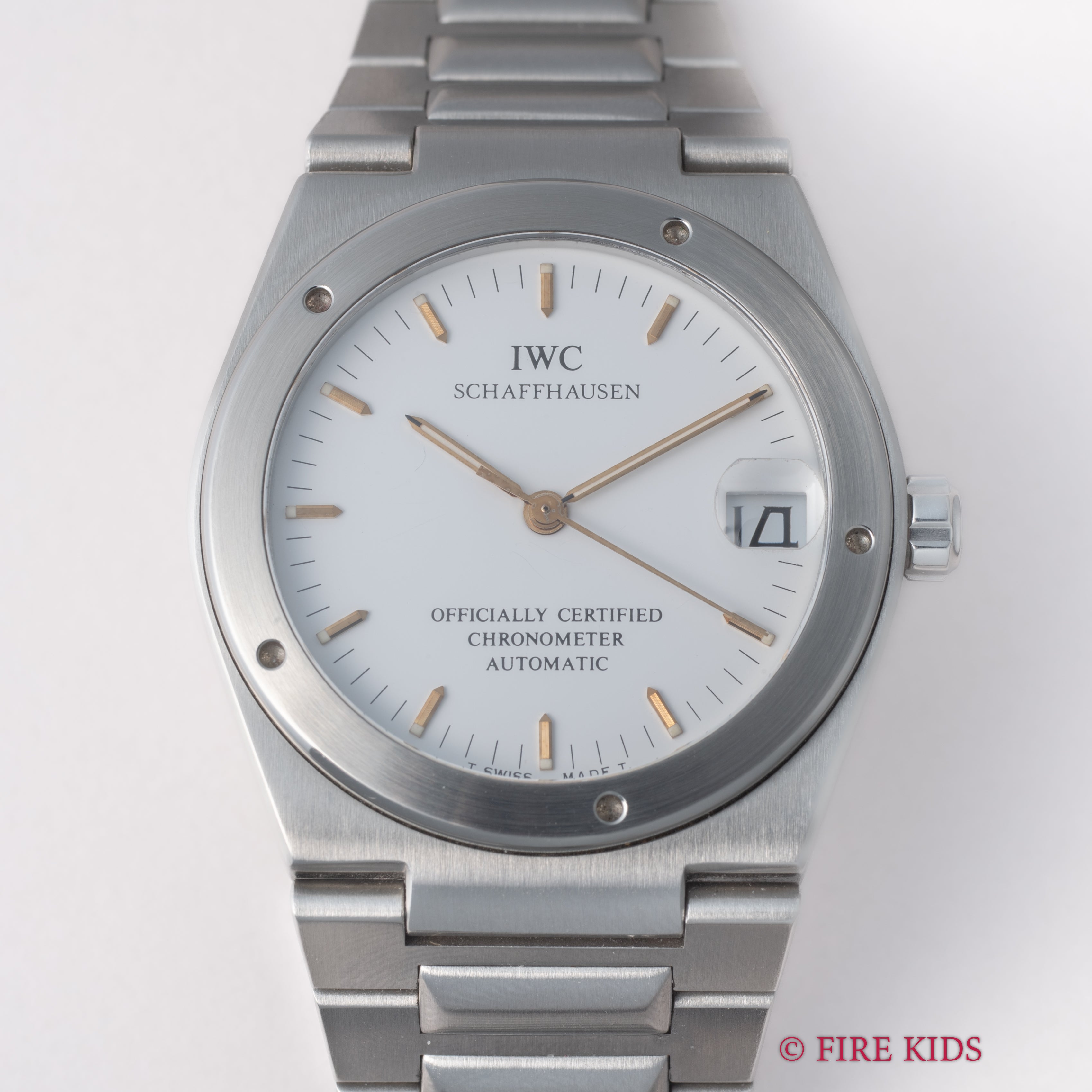 IWC インヂュニア 1993年製 Ref.3521 ジェンタデザイン 耐磁時計 自動巻クロノメーター トリチウム