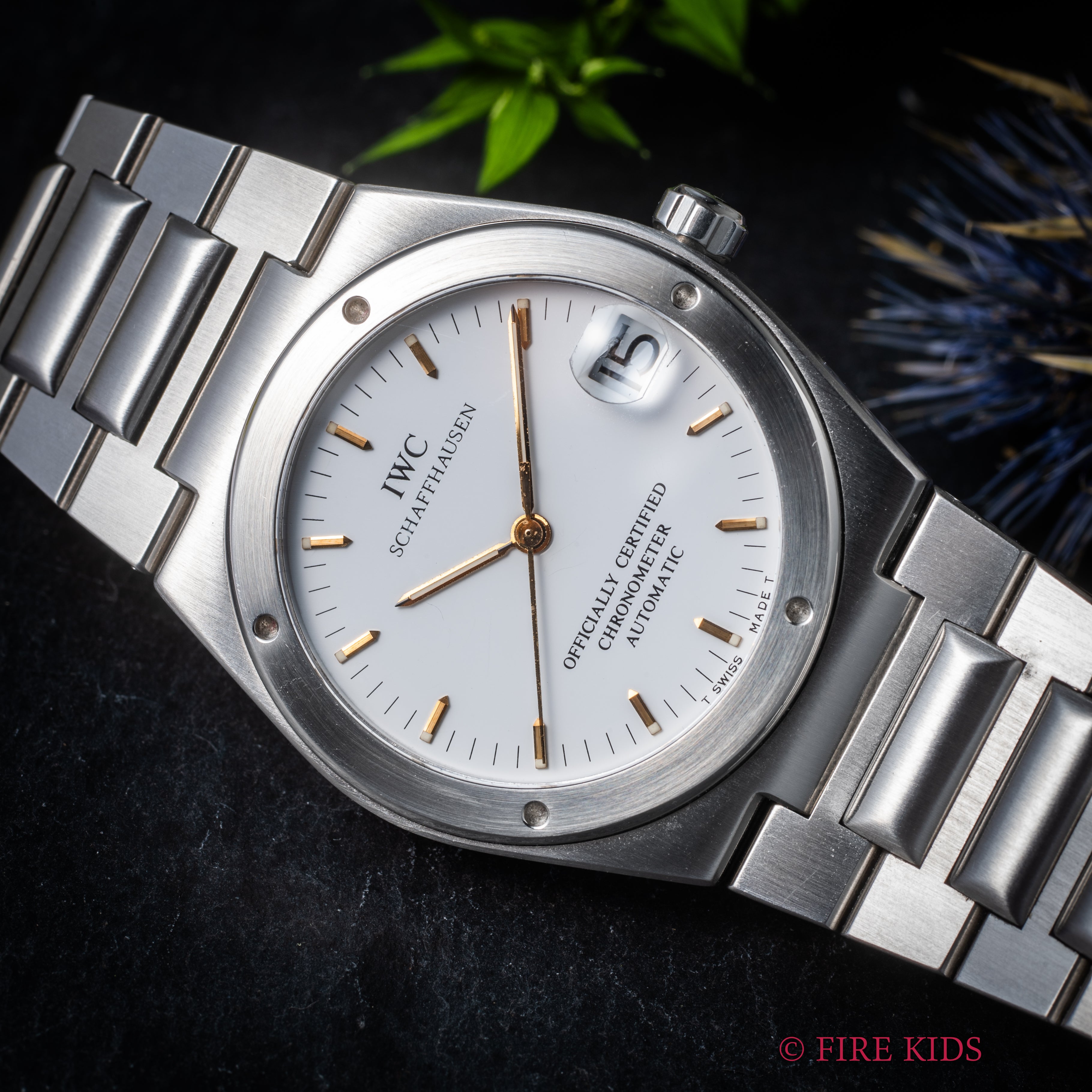 IWC インヂュニア 1993年製 Ref.3521 ジェンタデザイン 耐磁時計 自動巻クロノメーター トリチウム