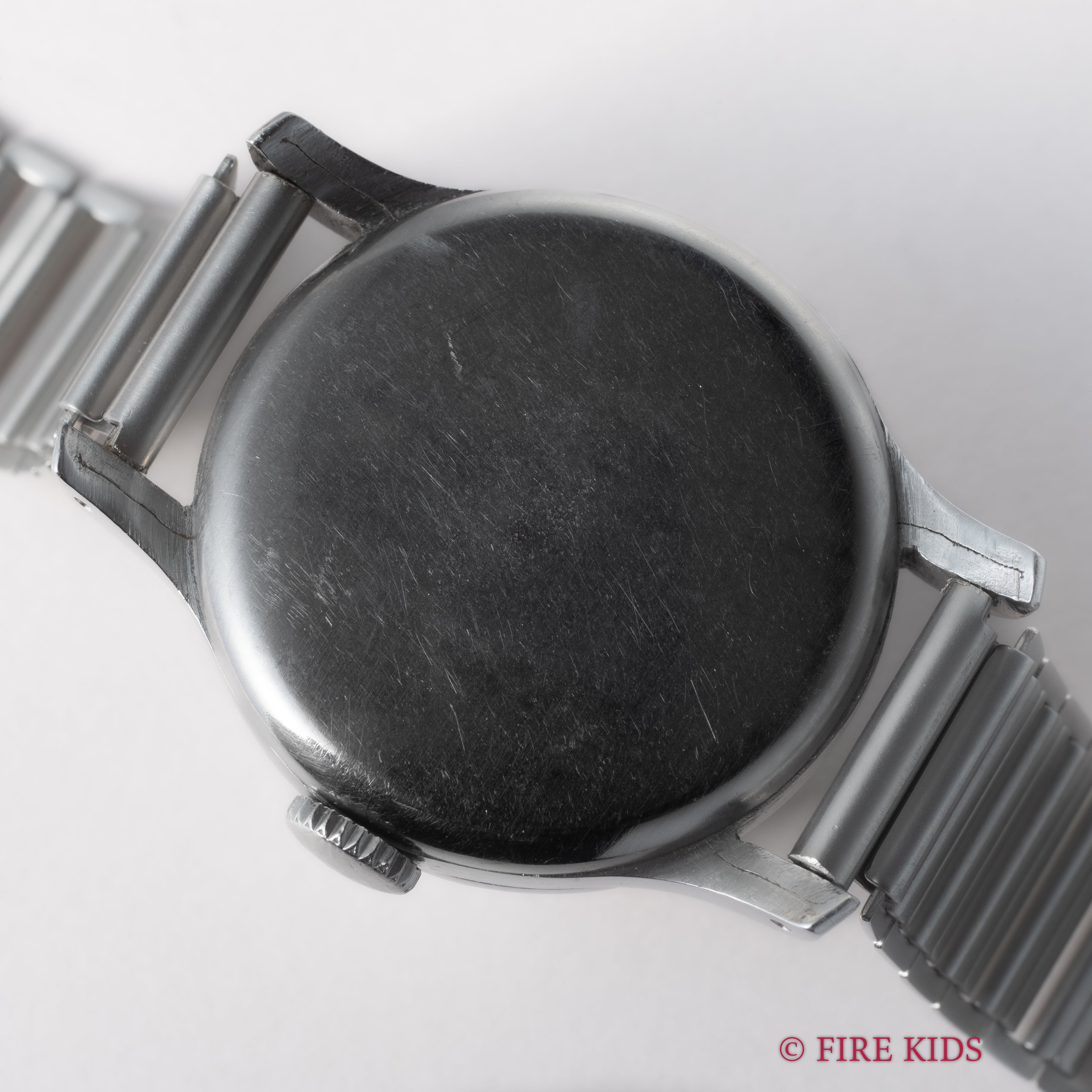 ロンジン カラトラバケース 1940年代製 手巻 Cal.12.68Z フラットベゼル 社外バンブーブレス