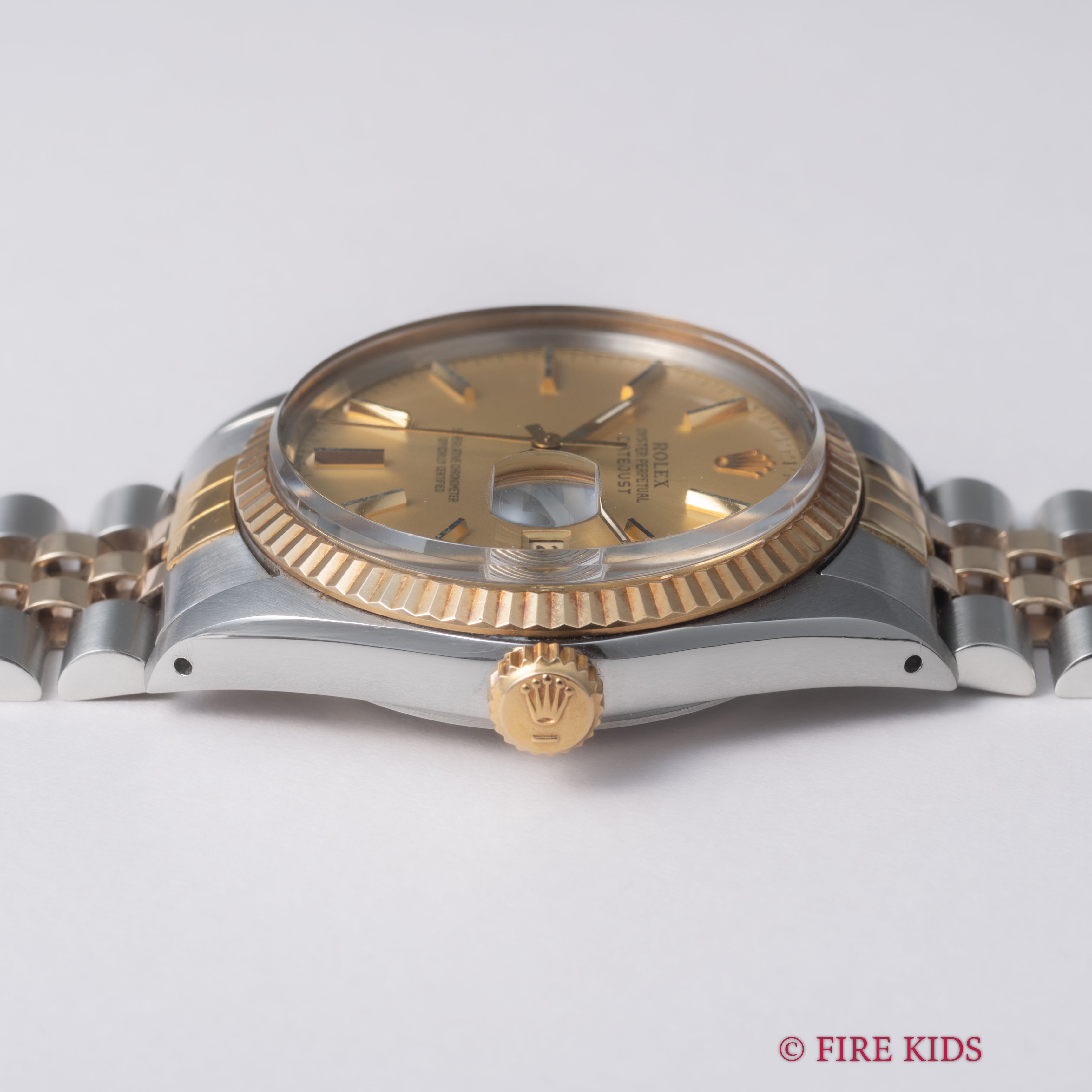 ロレックス 1985年製 デイトジャスト コンビ Ref.16013 自動巻 トリチウム夜光 ギャラ、クロノメーター証付き