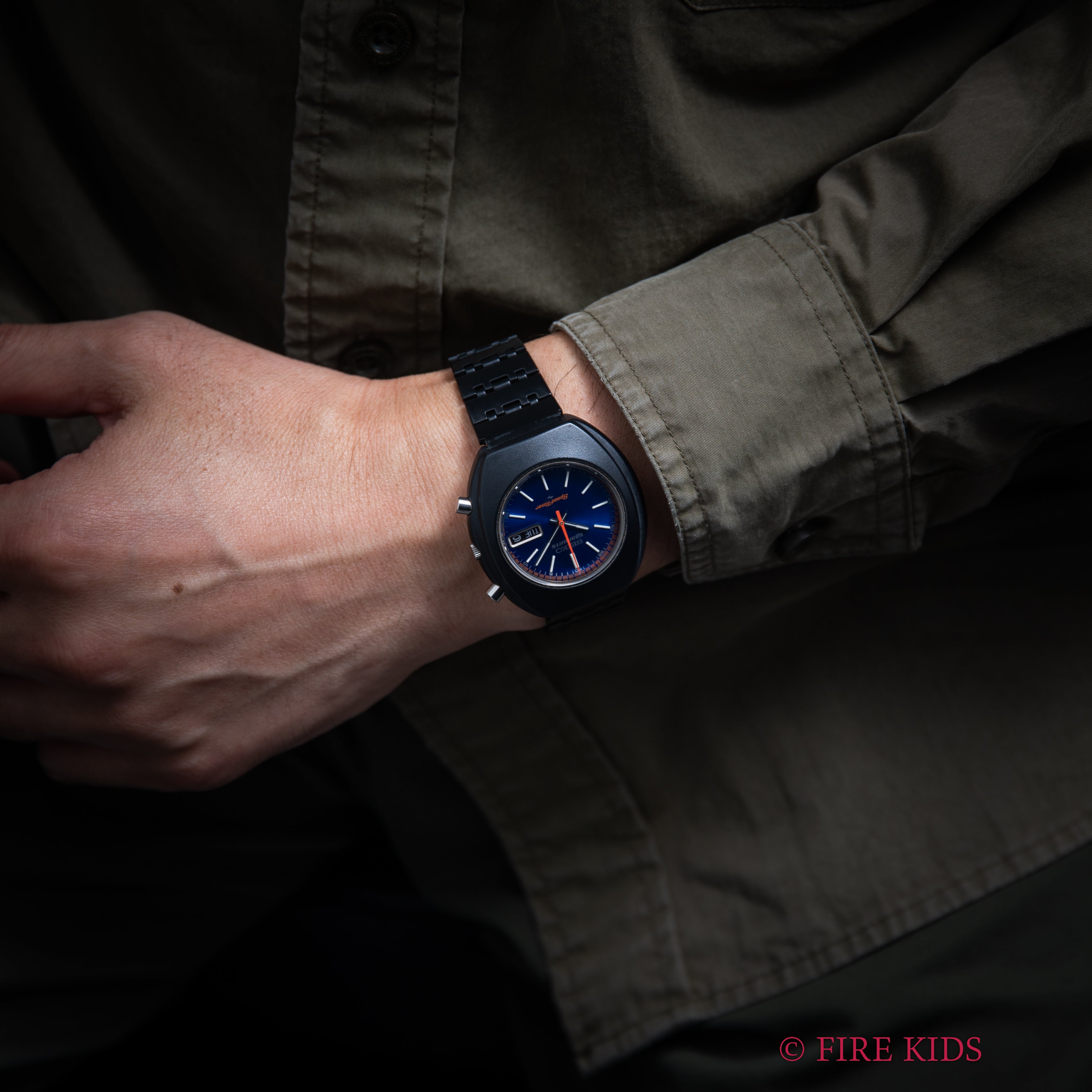 セイコー 5スポーツ スピードタイマー 1972年製 NSBケース 自動巻クロノグラフ Ref.7017-7000 純正ブレス 美品