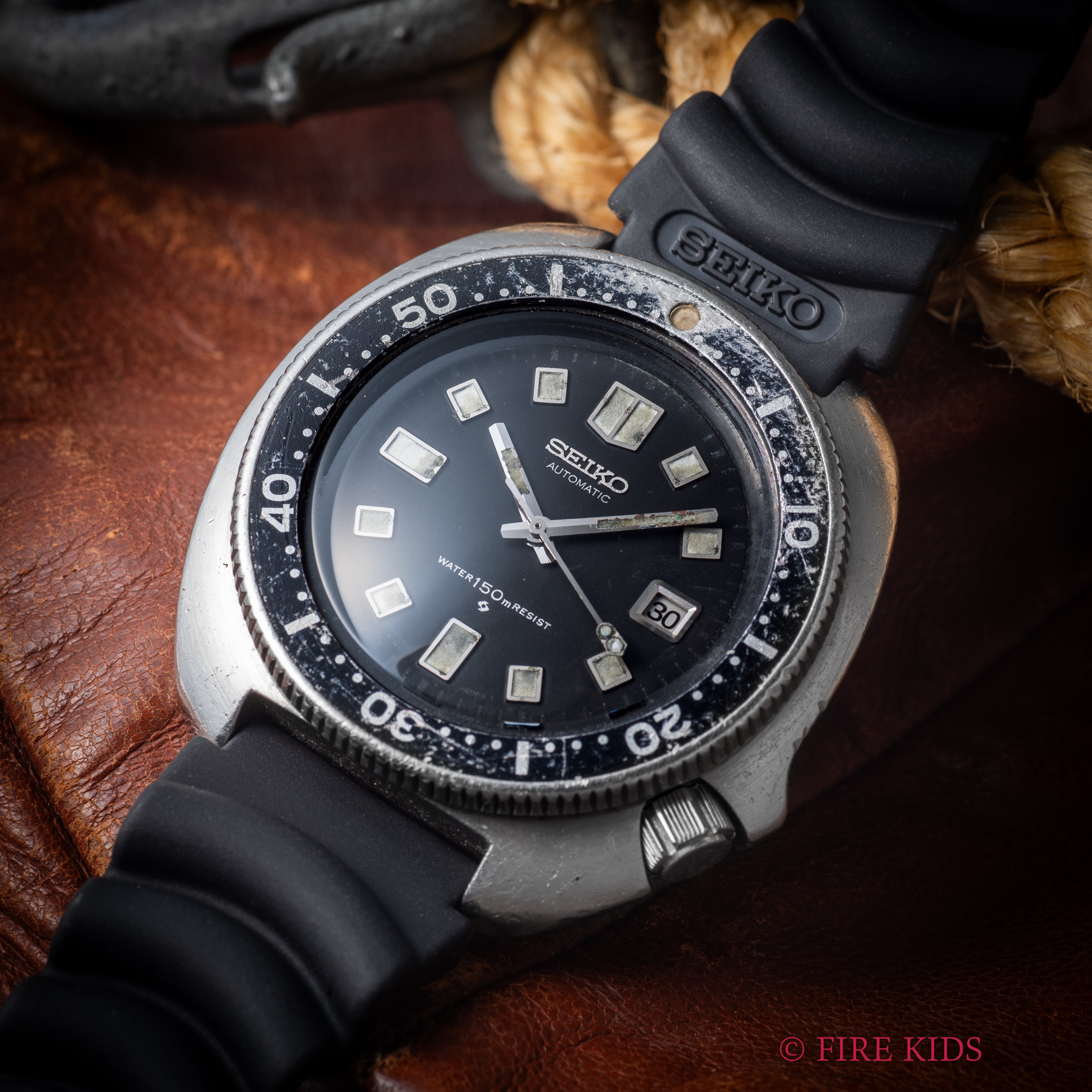 セイコー 150mダイバー 2nd後期最初期型 ウエムラダイバー 1970年製(昭和45年製) 自動巻き Ref.6105-8110