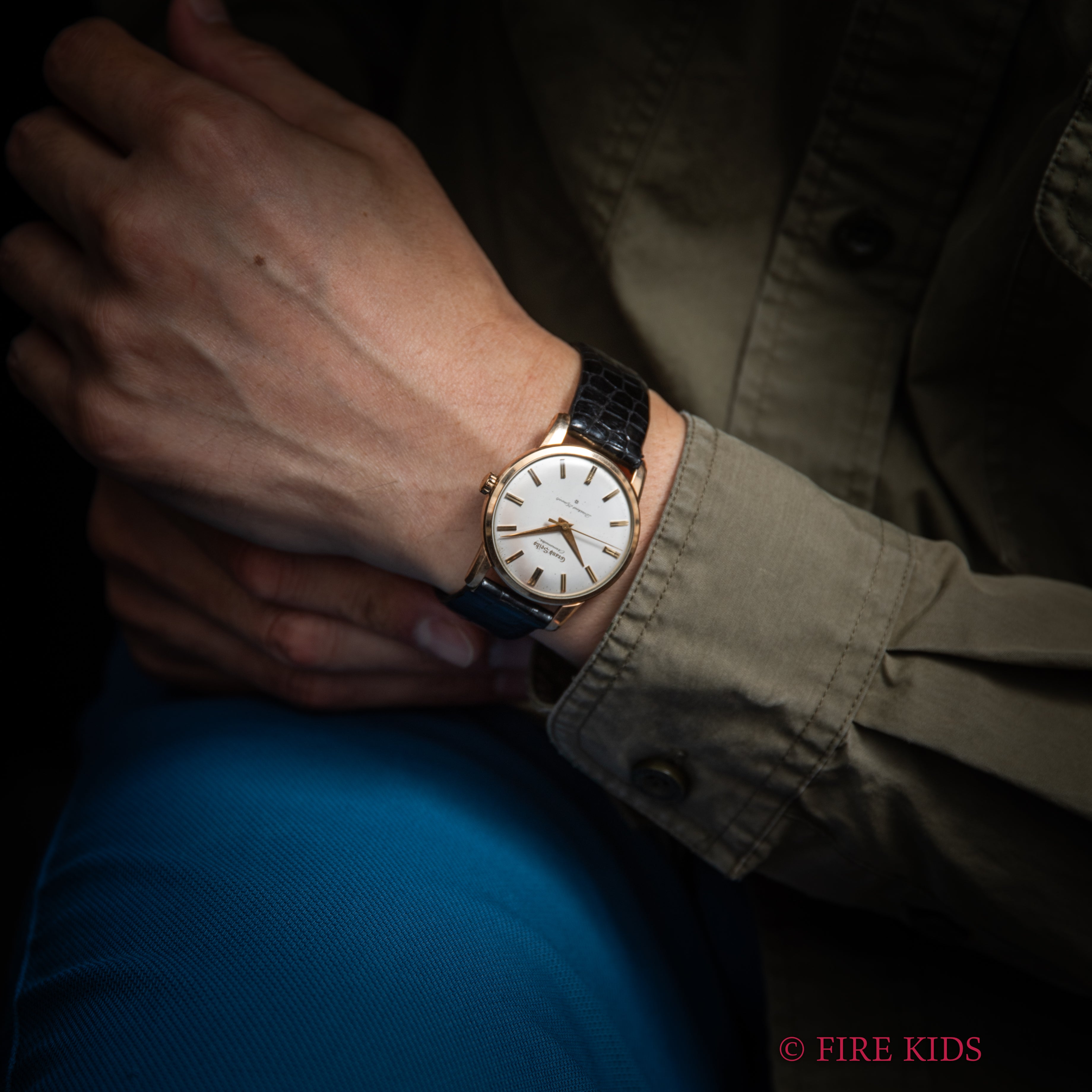 グランドセイコー ファーストモデル 未使用美品 尾錠 タグ付 1963年製 アップライト文字盤 Ref.J14070GS