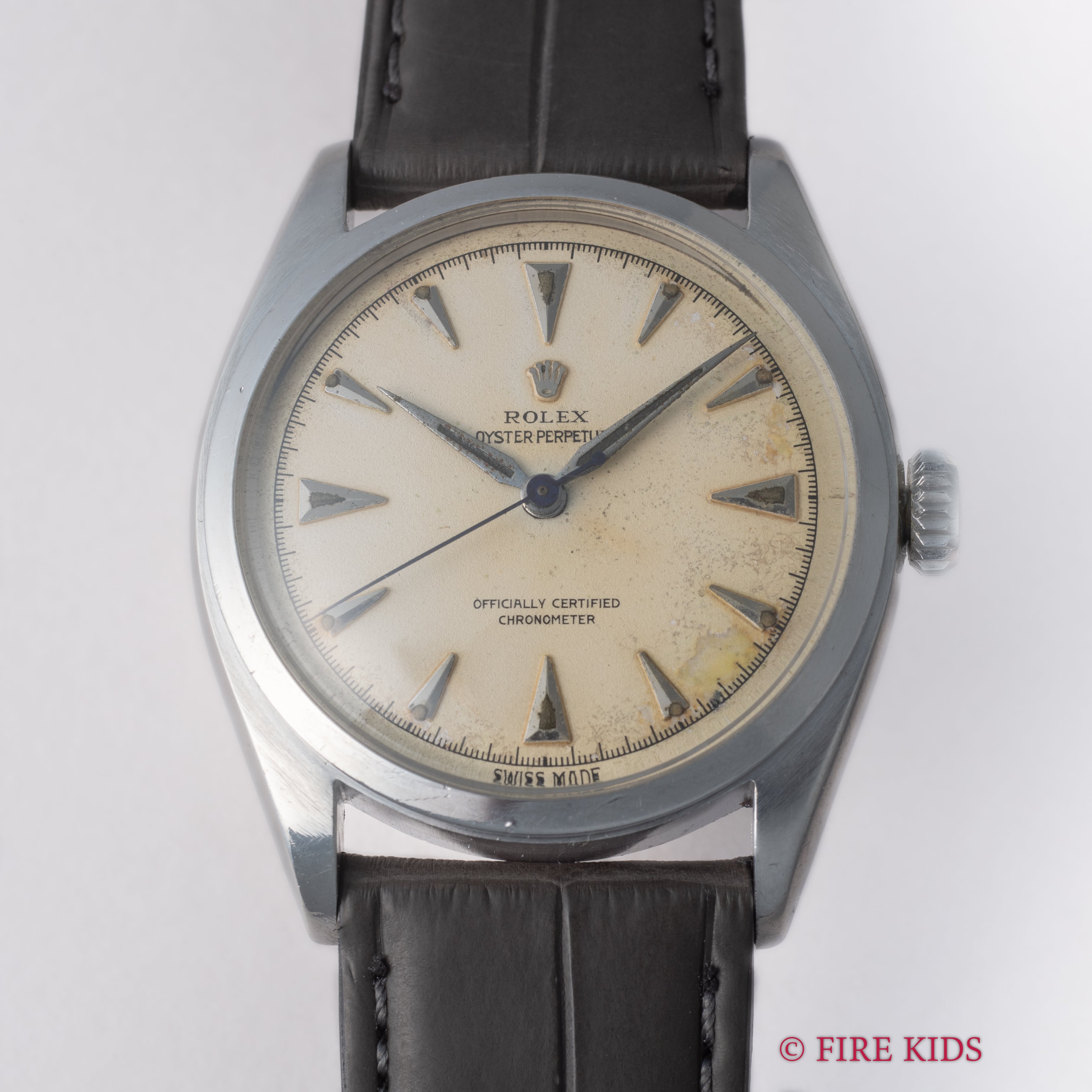 ロレックス セミバブルバック Ref.6084 1953年製 オイスターパーペチュアル 自動巻きスーパーオイスターリューズ