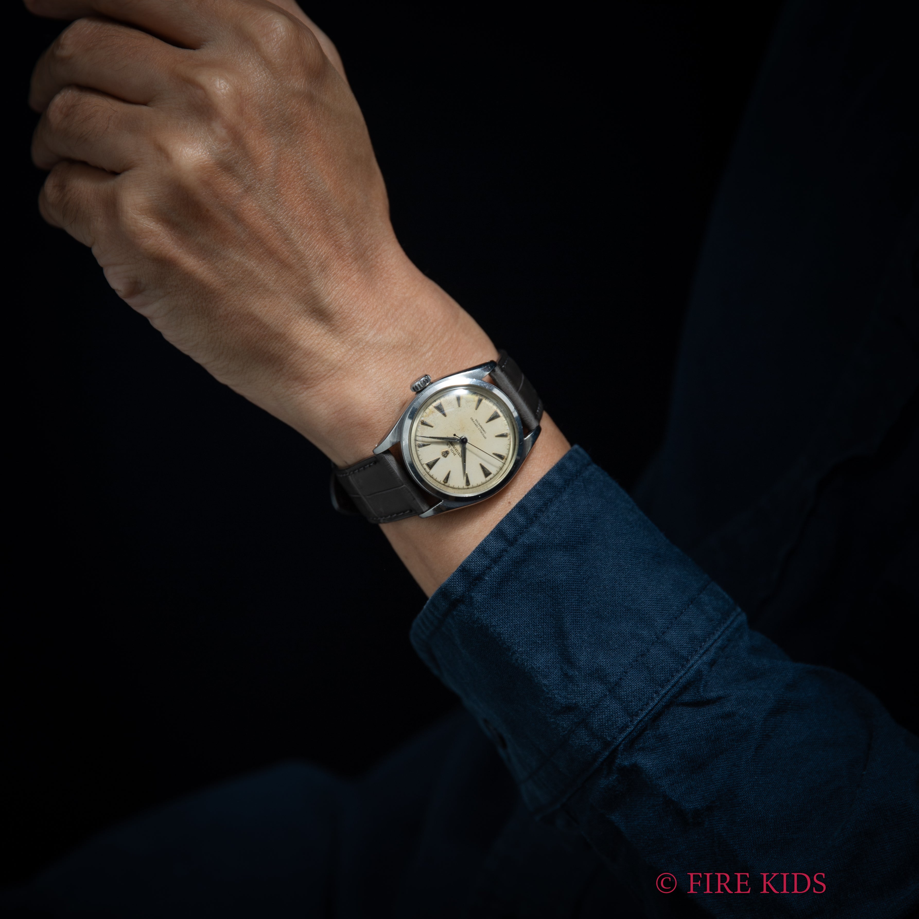 ロレックス セミバブルバック Ref.6084 1953年製 オイスターパーペチュアル 自動巻きスーパーオイスターリューズ