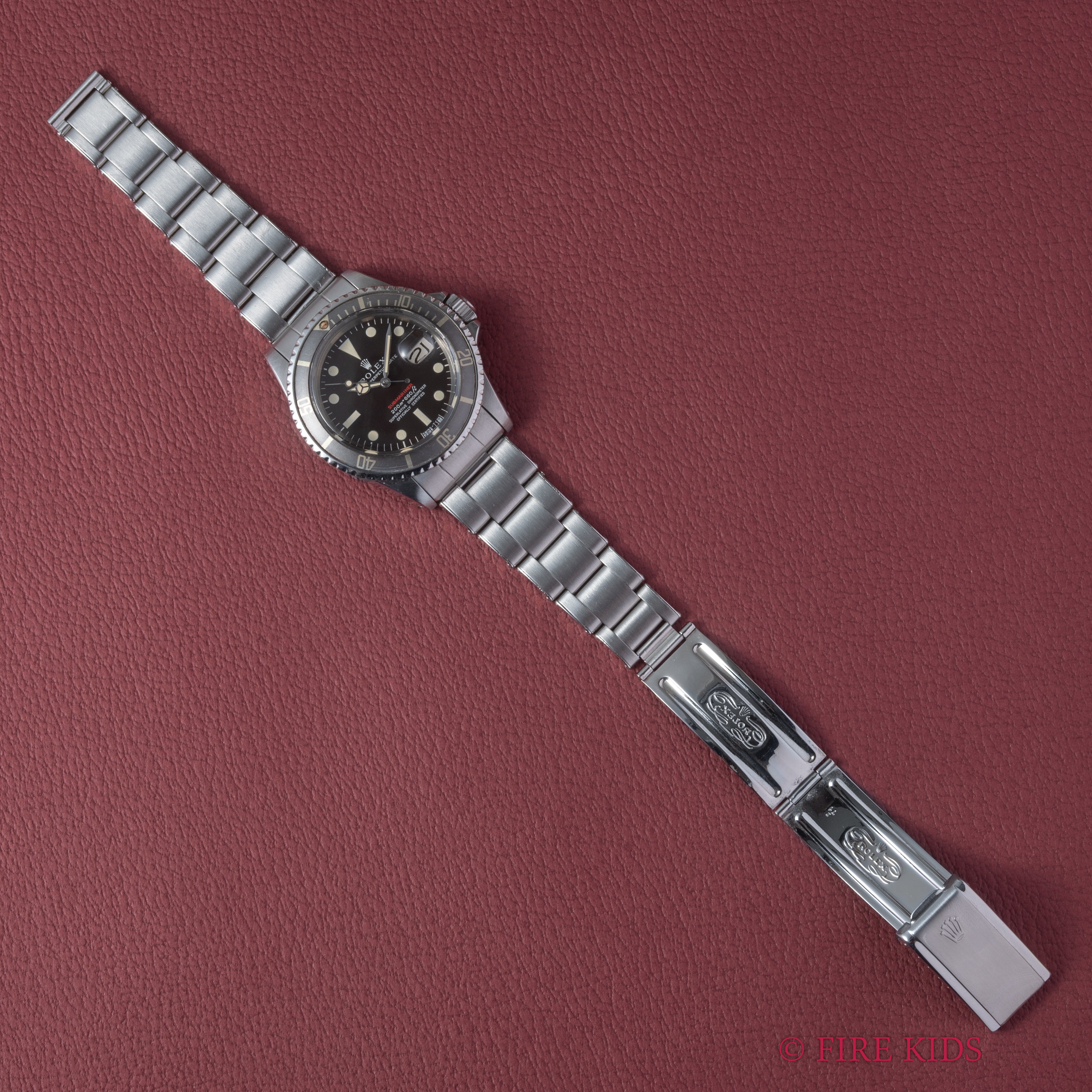 ロレックス 1969年製 サブマリーナー 赤サブ メーターファースト マーク3ダイヤル Ref.1680 ブラウンチェンジ リベットブレス