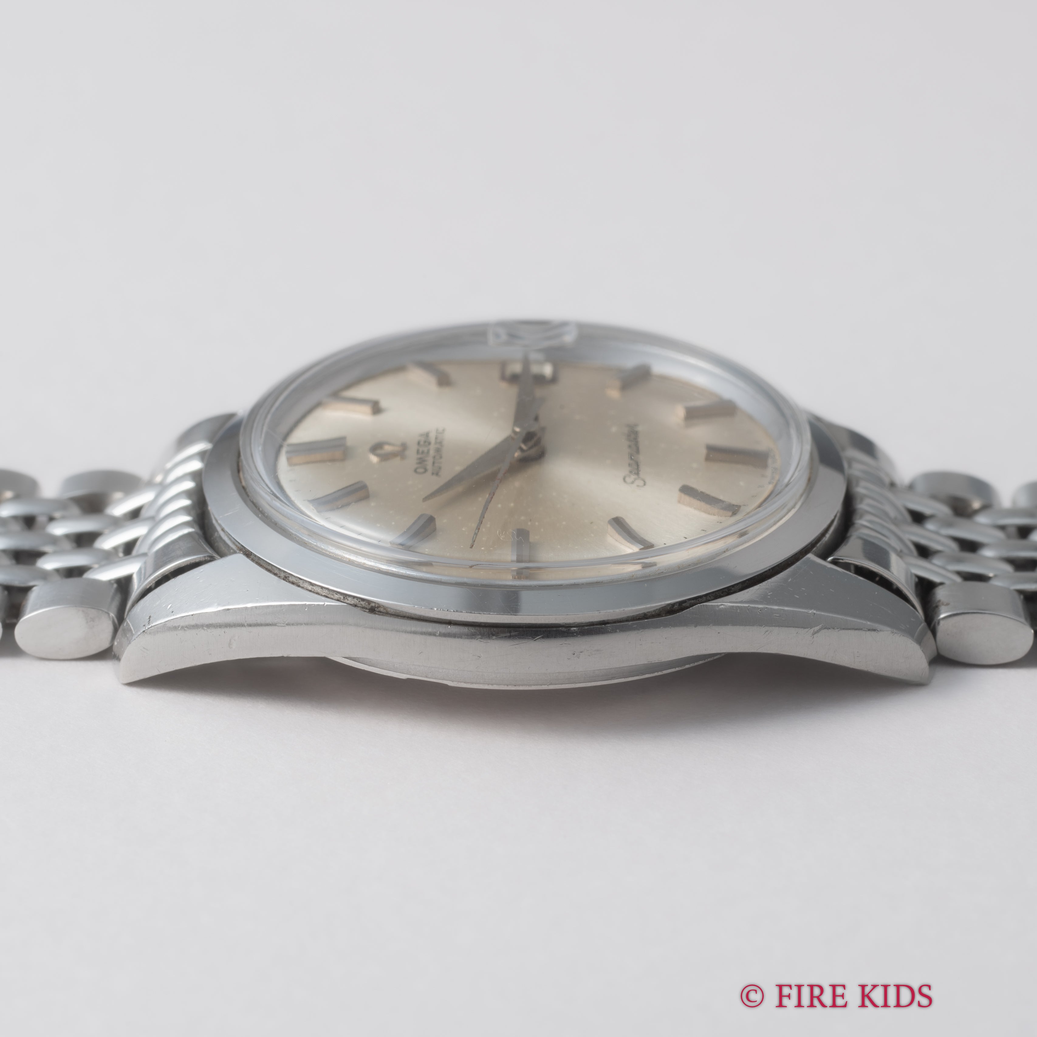 オメガ シーマスター 1964年製 Ref.166.010 自動巻 Cal.562 シルバーダイヤル 純正ライスブレス