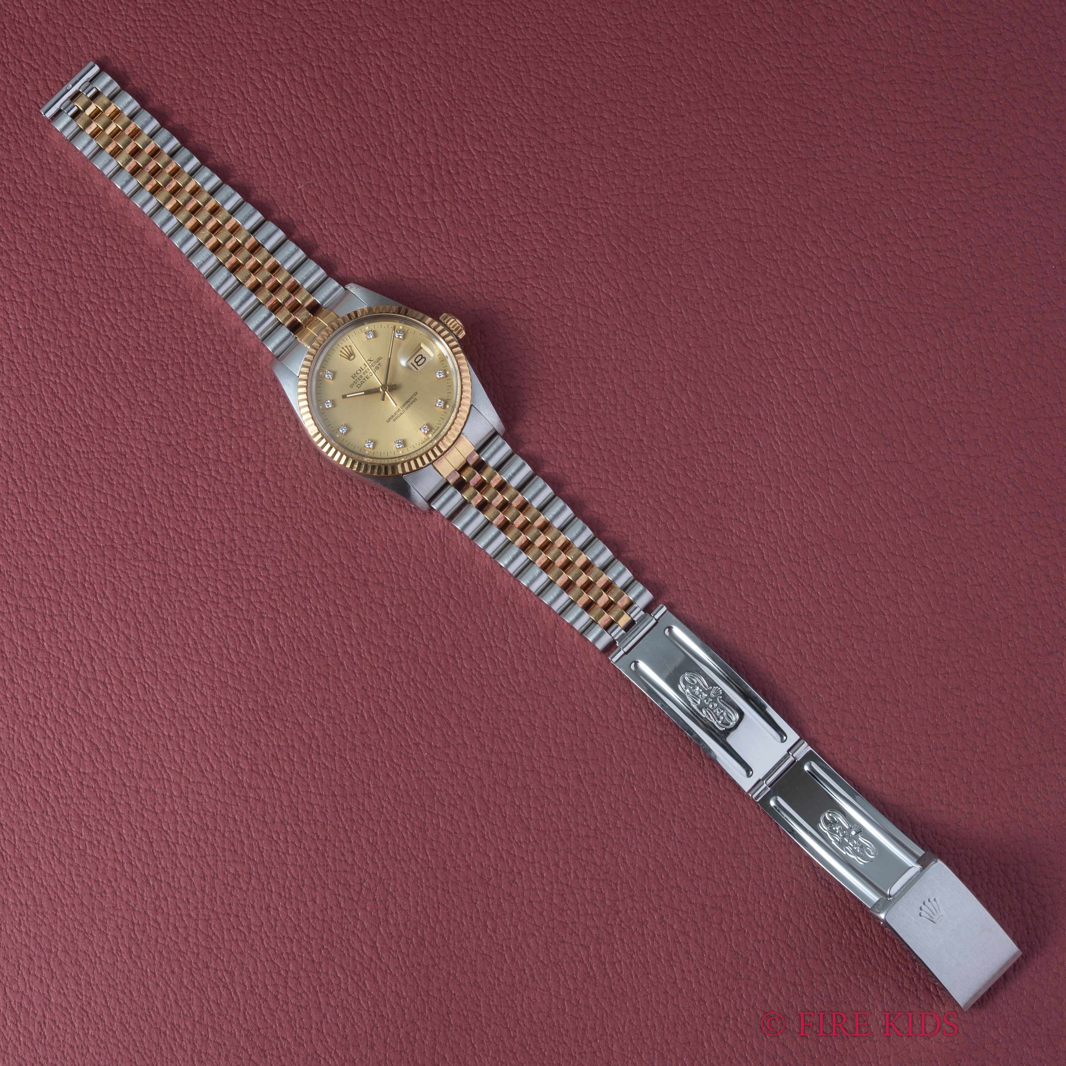 ロレックス 1987~88年製 デイトジャスト コンビ Ref.16013G 自動巻 トリチウム夜光 ギャラ、クロノメーター証付き