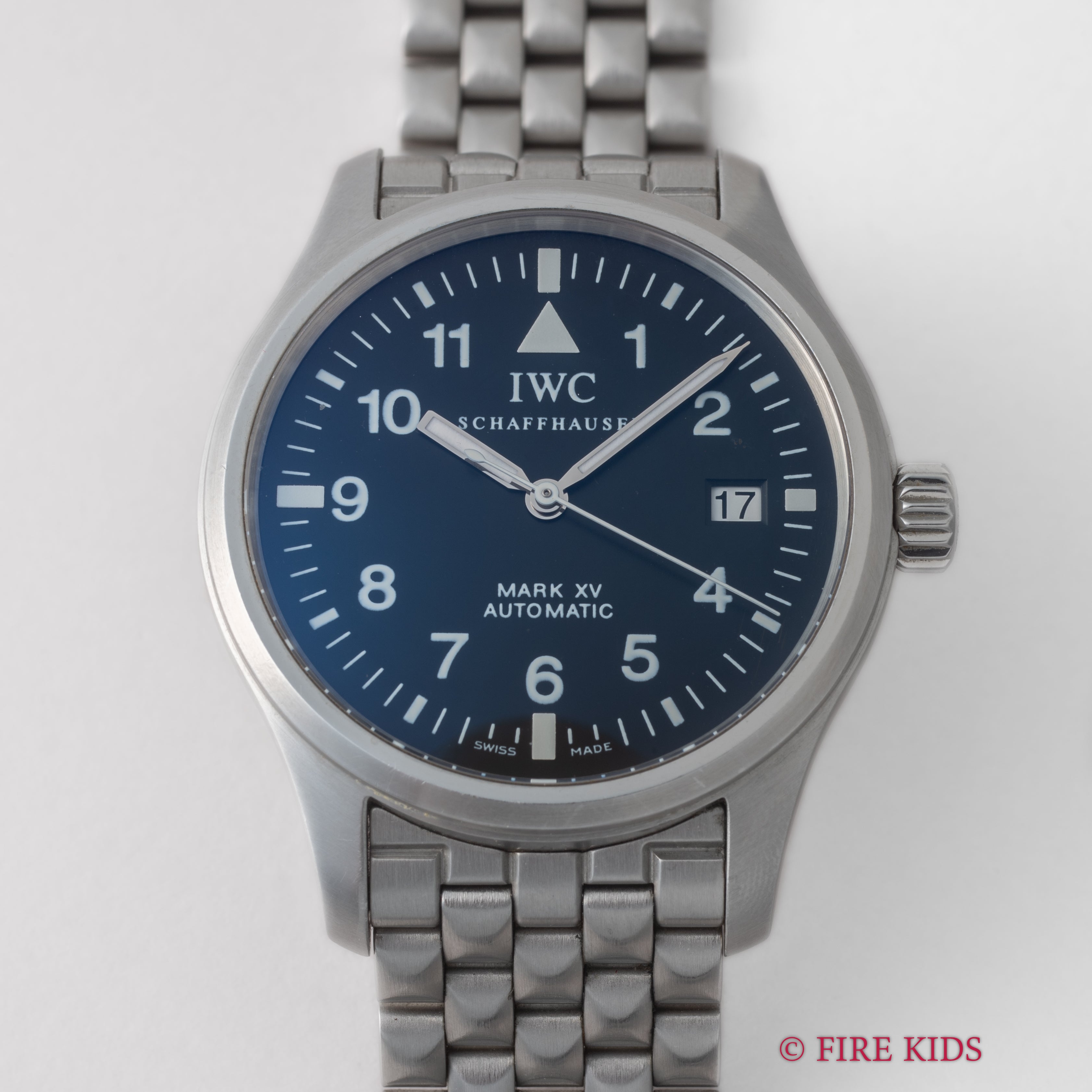IWC マーク15 2002年製 パイロットウオッチ 自動巻 純正ブレス Ref.IW325301 箱 メーカー修理明細付