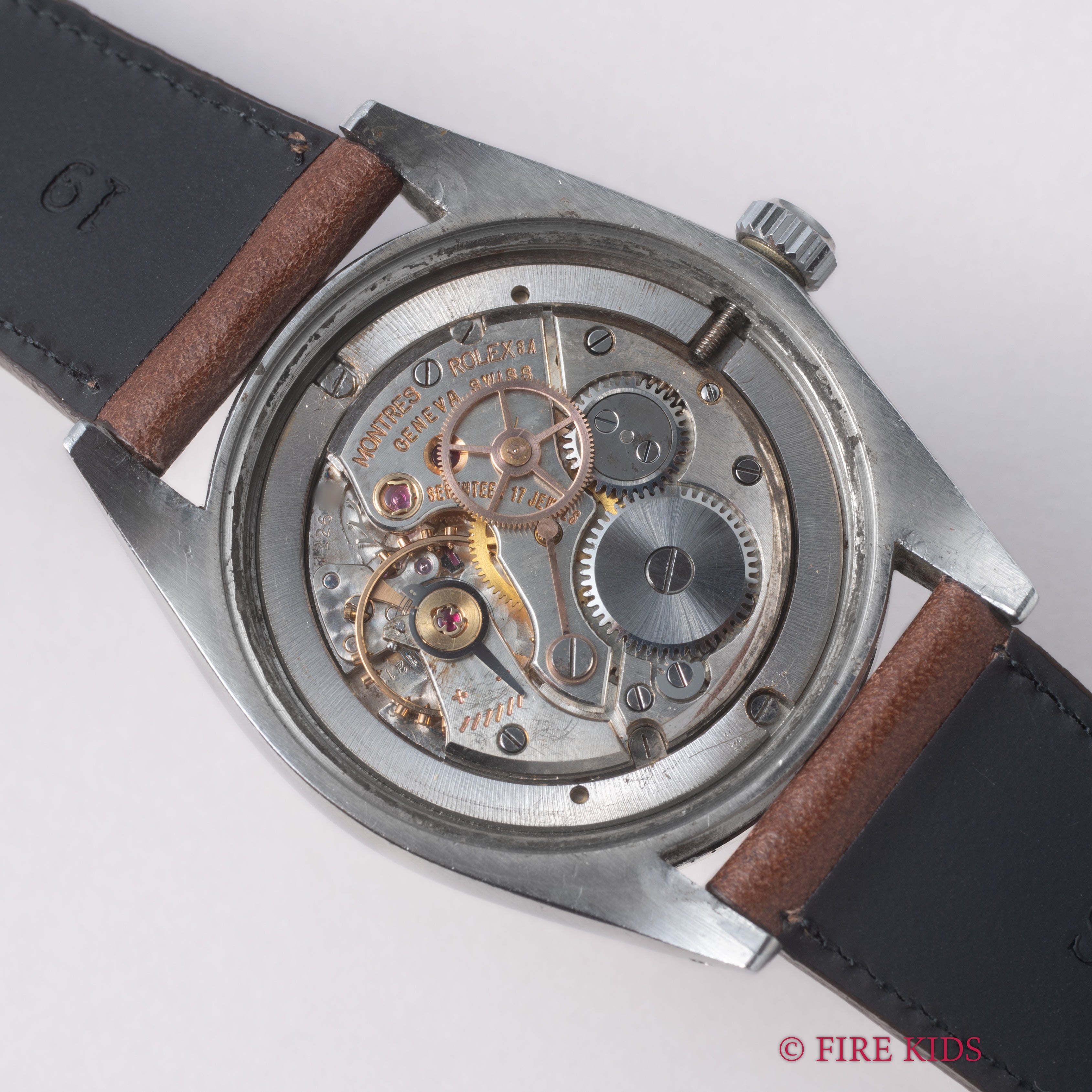 ロレックス オイスターデイト 1963年製 Ref.6694 ブラックミラーダイヤル ゴールドインデックス 針