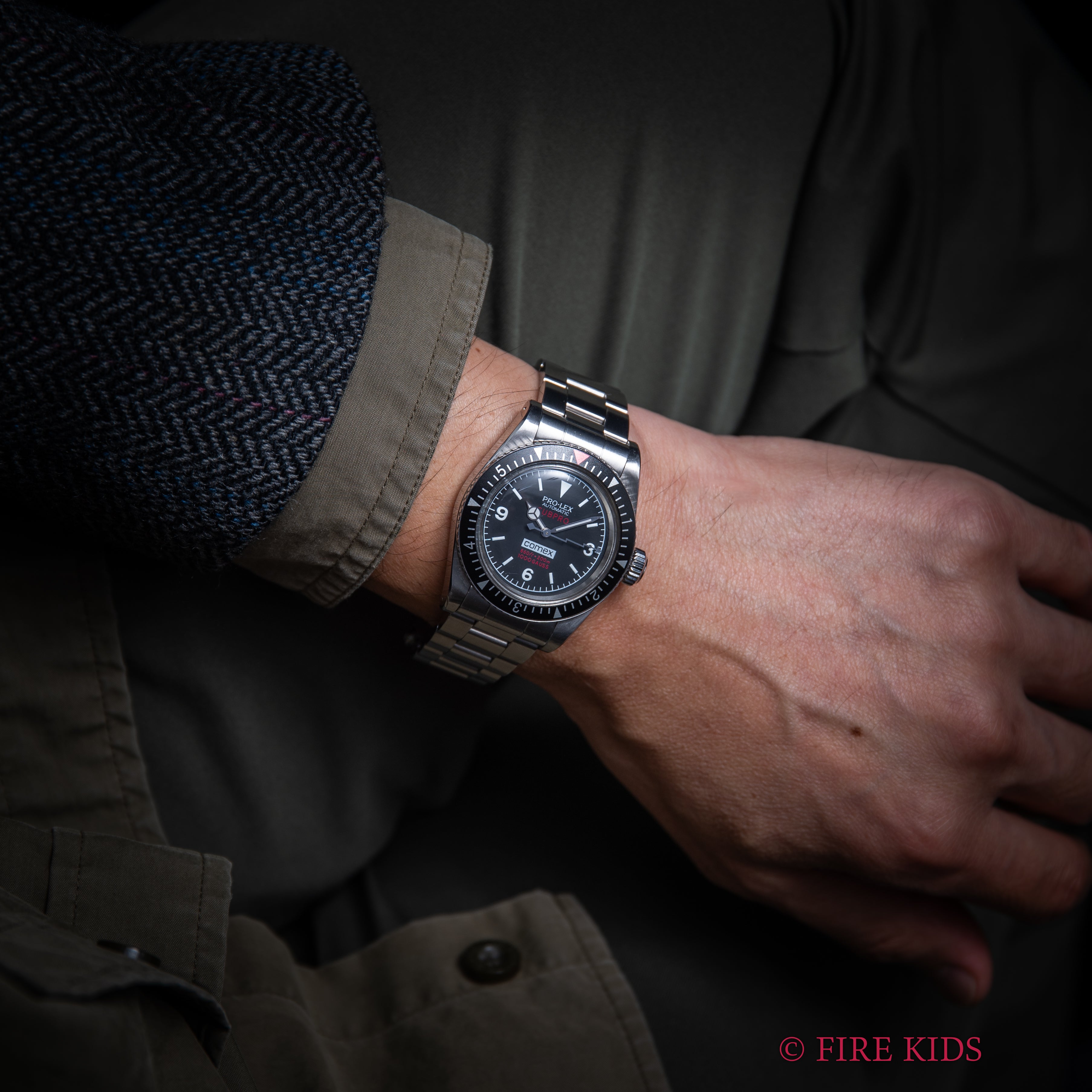 PRO-LEX SUBPRO COMEX2000 稲妻針 耐磁ケース 自動巻 1999年販売ギャラ