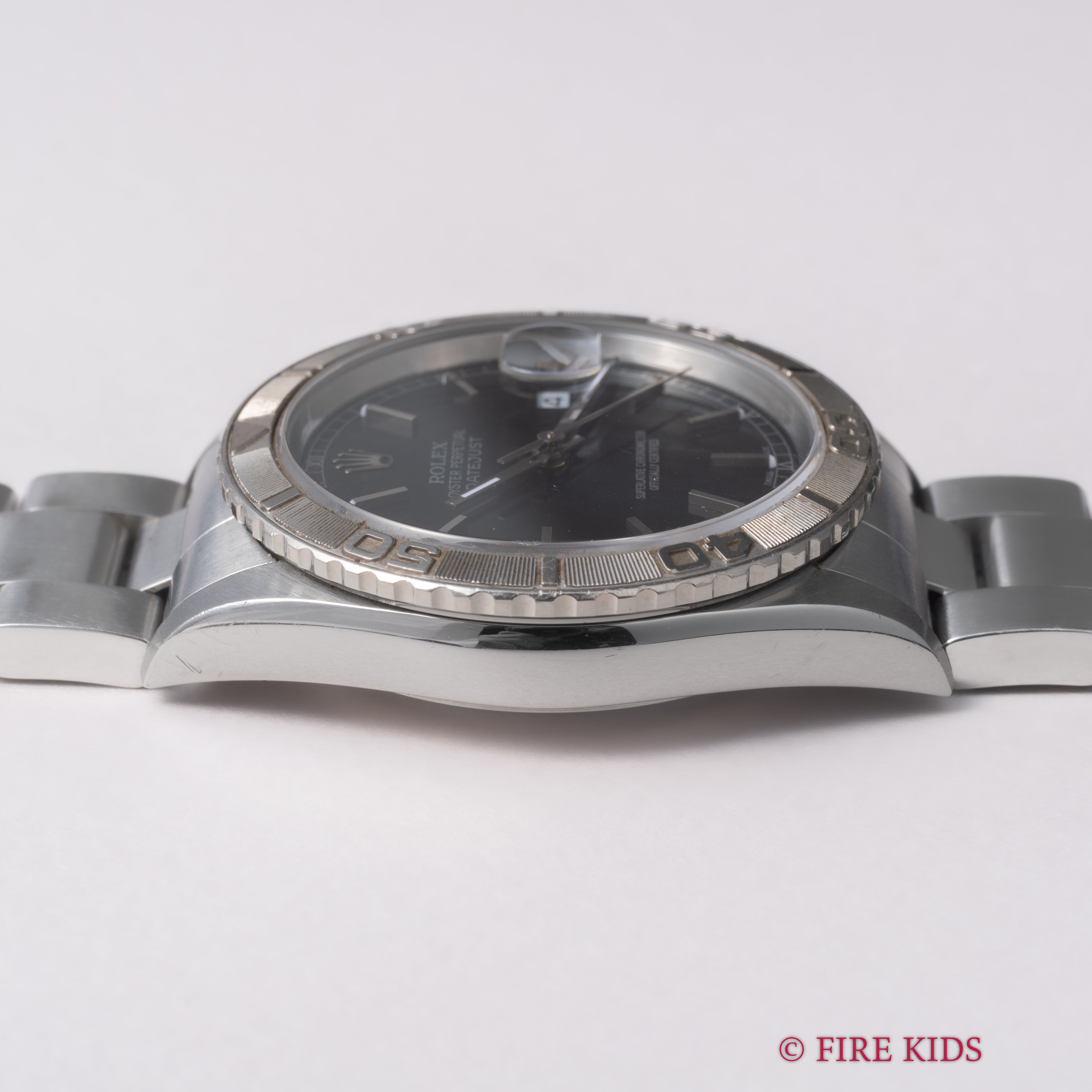 ロレックス サンダーバード 2002年製 Ref.16264 デイトジャスト ブラックダイヤル 3連オイスターブレス