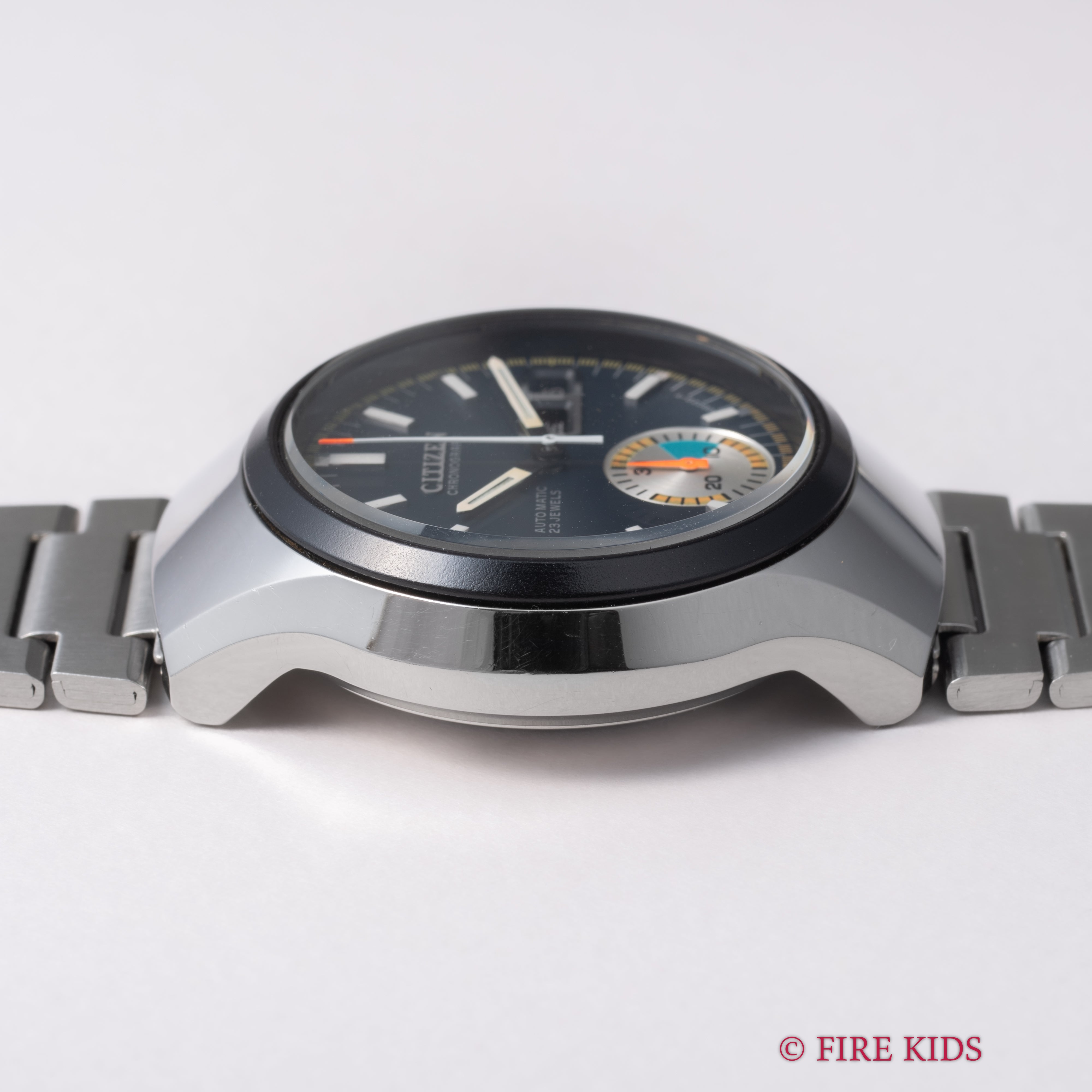 シチズン チャレンジタイマー 自動巻きクロノグラフ 1972年製 フライバック付き 純正ブレス