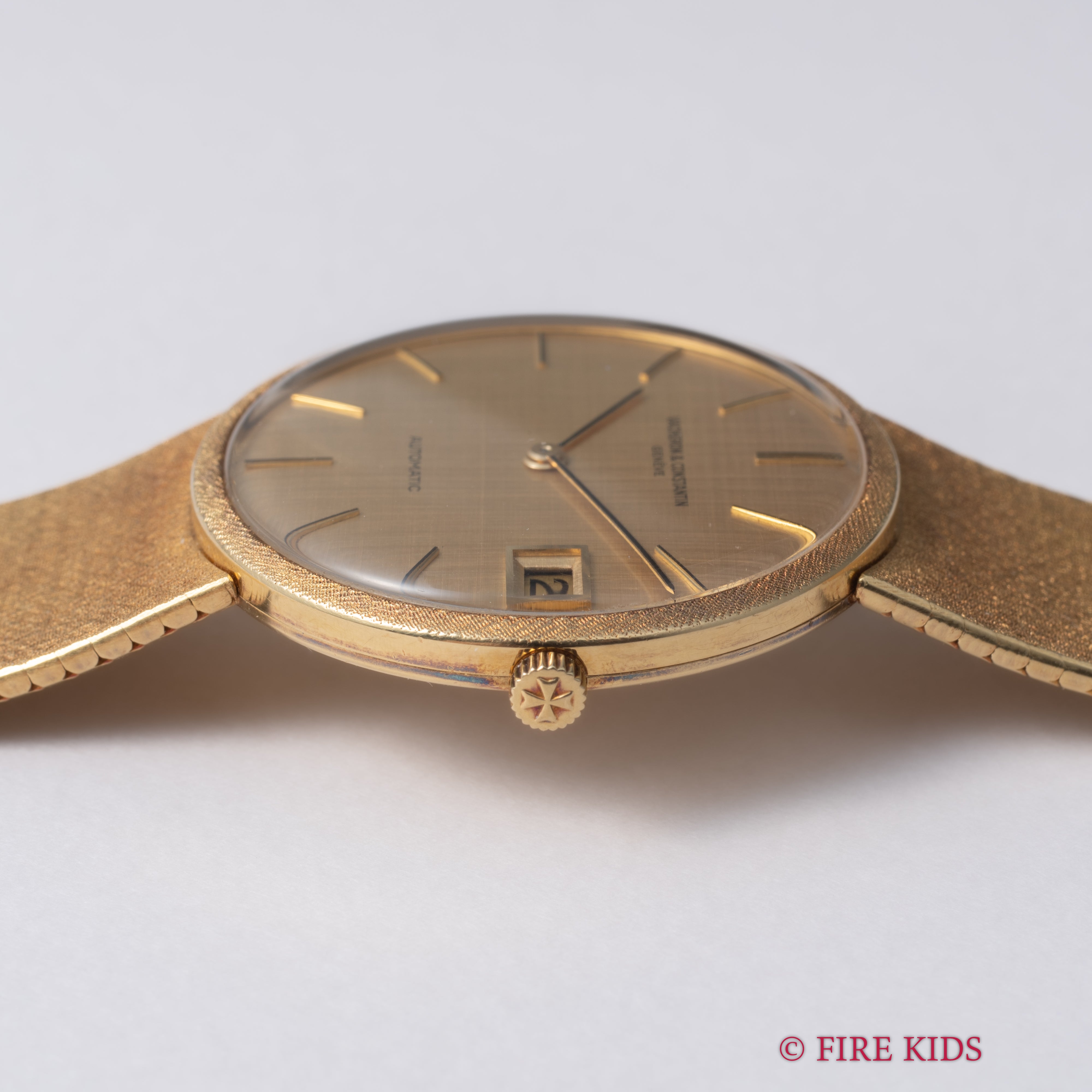 ヴァシュロン・コンスタンタン 18金無垢ブレス一体型エクストラフラット 1970年代製 自動巻 Cal.K1121