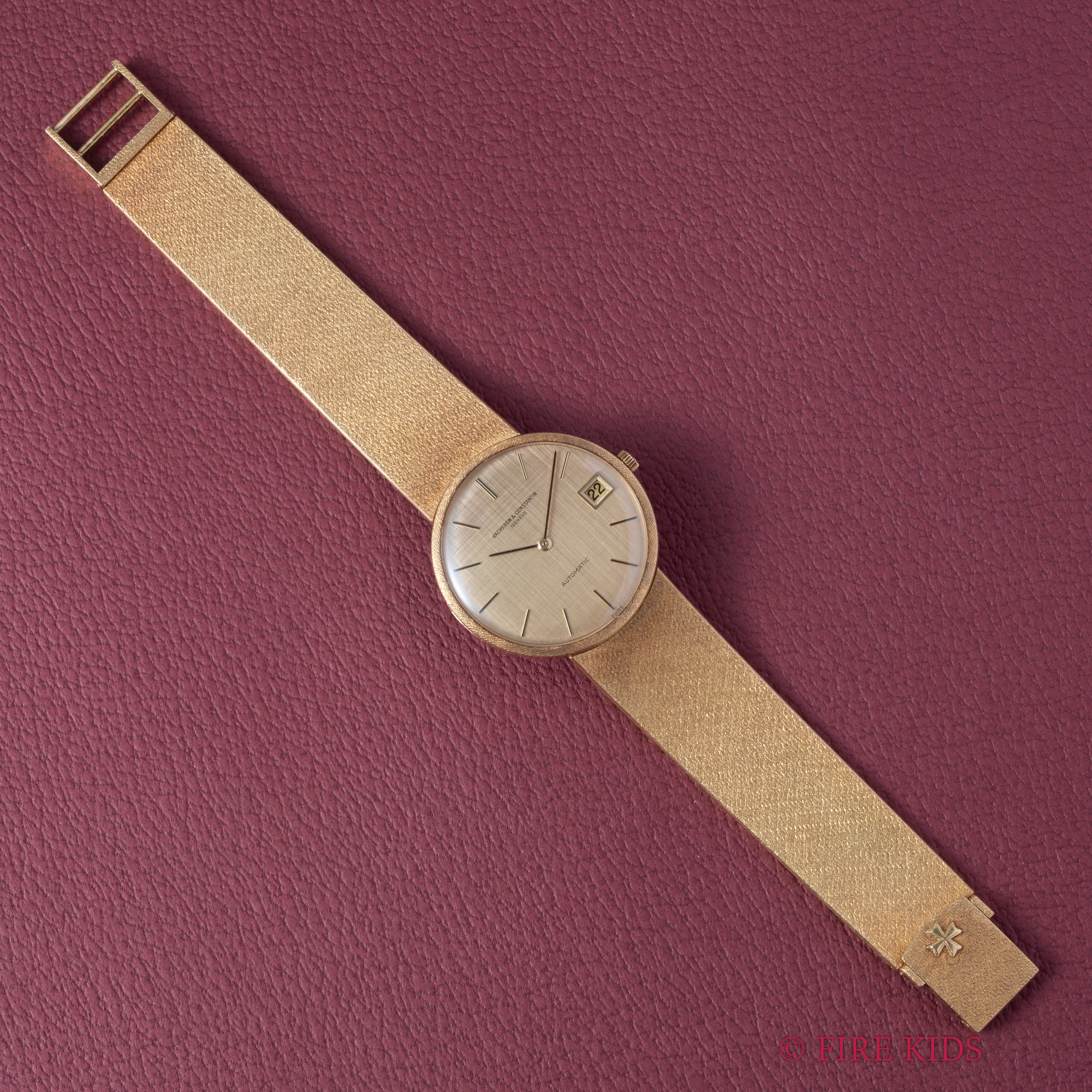 ヴァシュロン・コンスタンタン 18金無垢ブレス一体型エクストラフラット 1970年代製 自動巻 Cal.K1121