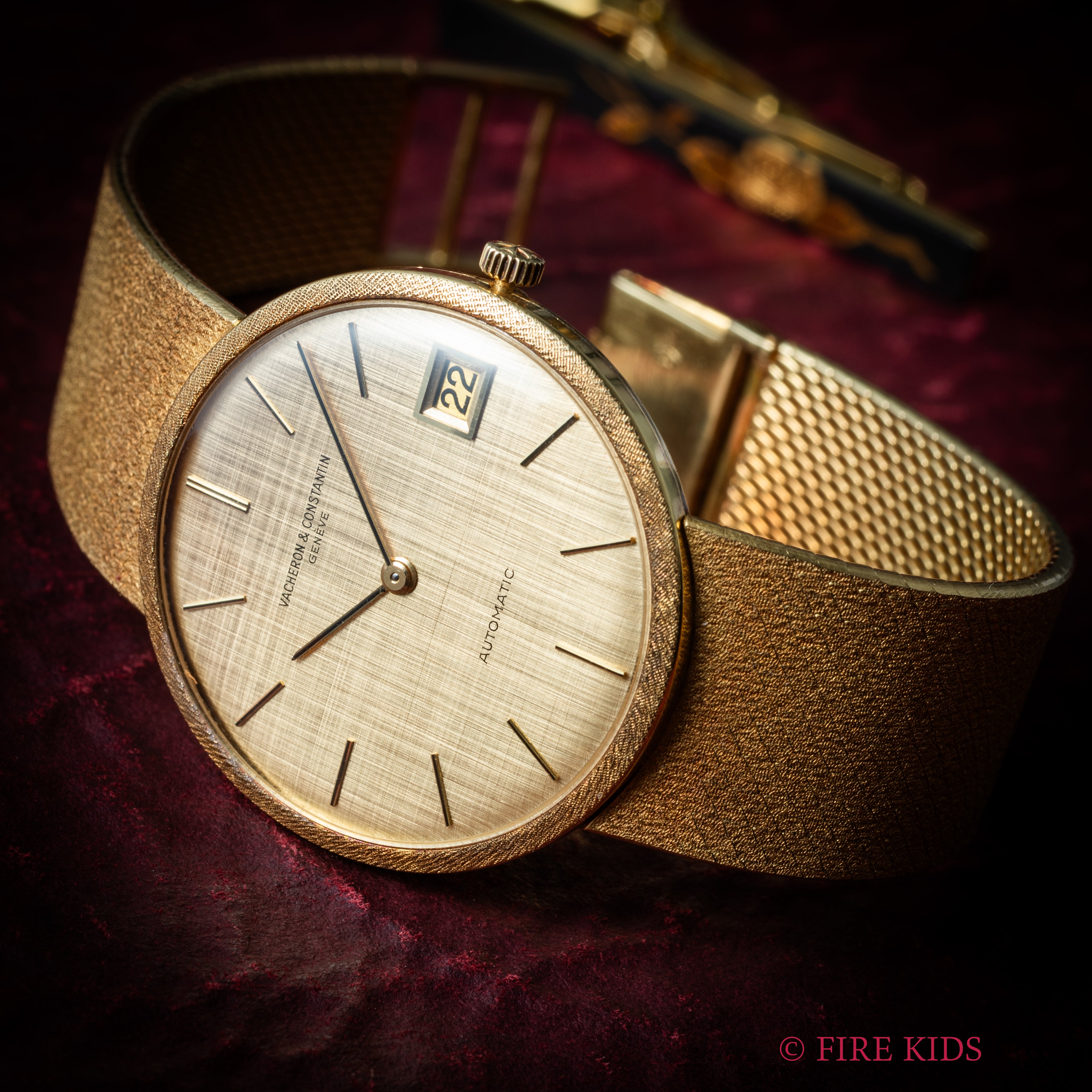 ヴァシュロン・コンスタンタン 18金無垢ブレス一体型エクストラフラット 1970年代製 自動巻 Cal.K1121