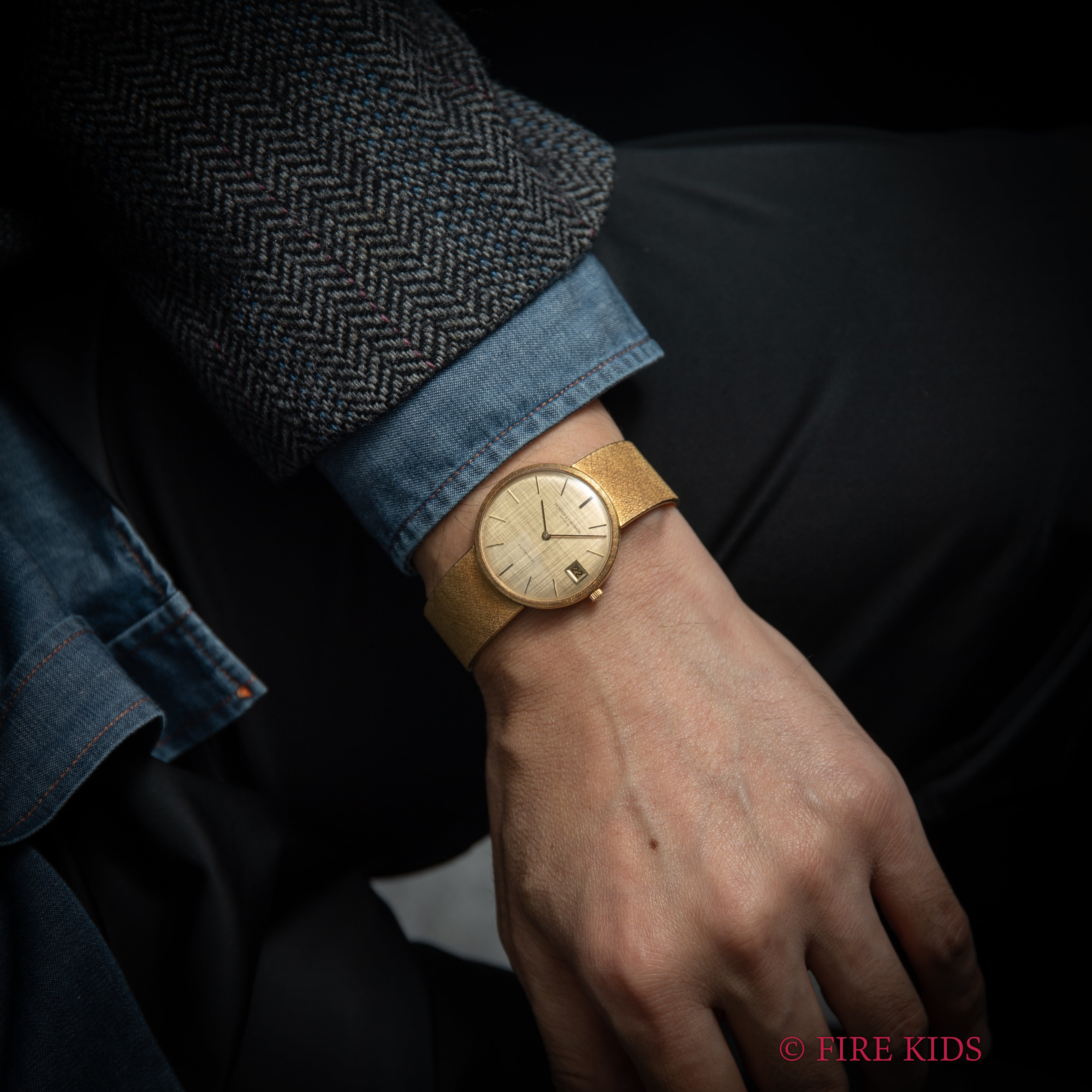 ヴァシュロン・コンスタンタン 18金無垢ブレス一体型エクストラフラット 1970年代製 自動巻 Cal.K1121