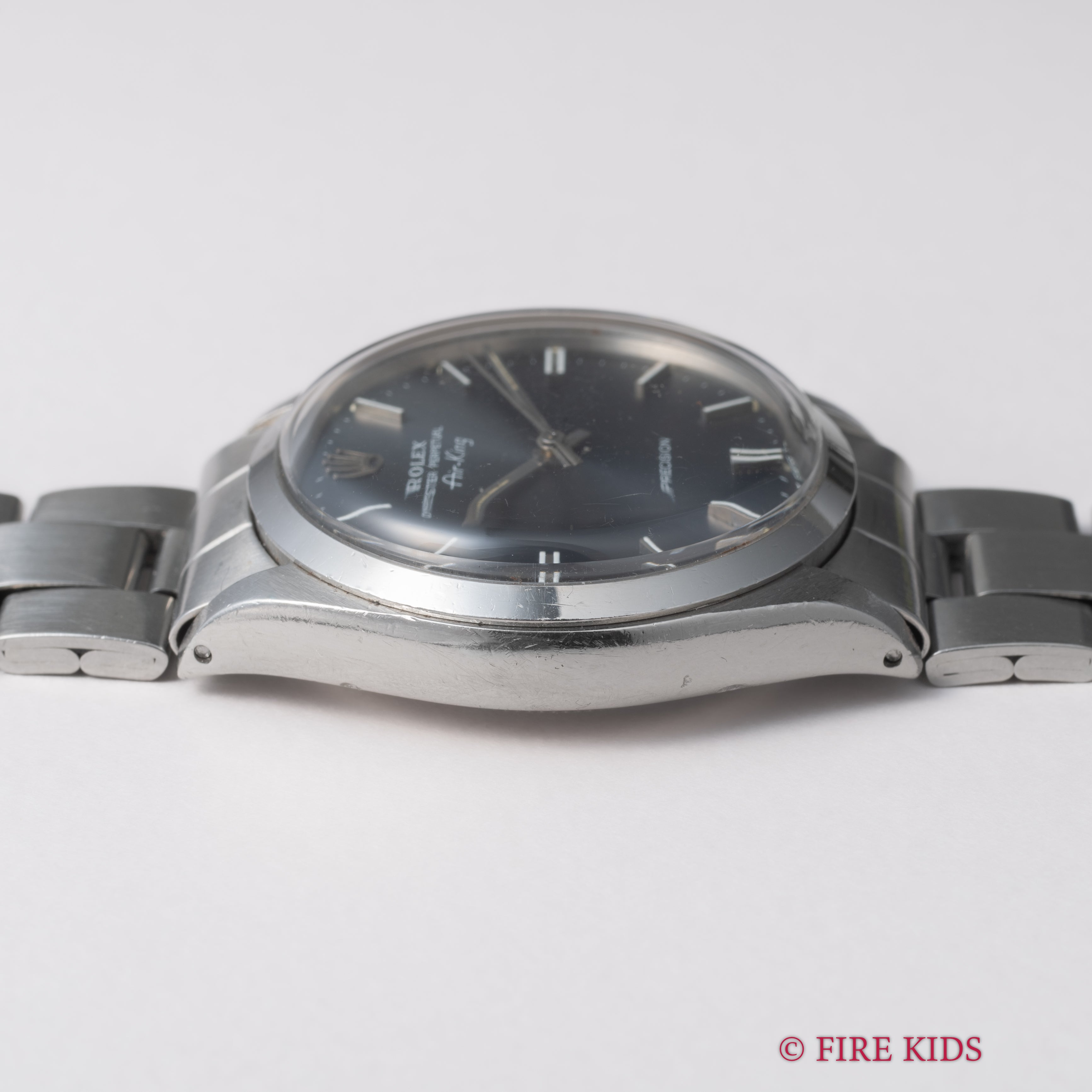 ロレックス エアキング 1971年製 Ref.5500 自動巻 ブルーグレーダイヤル 純正巻きオイスターブレス