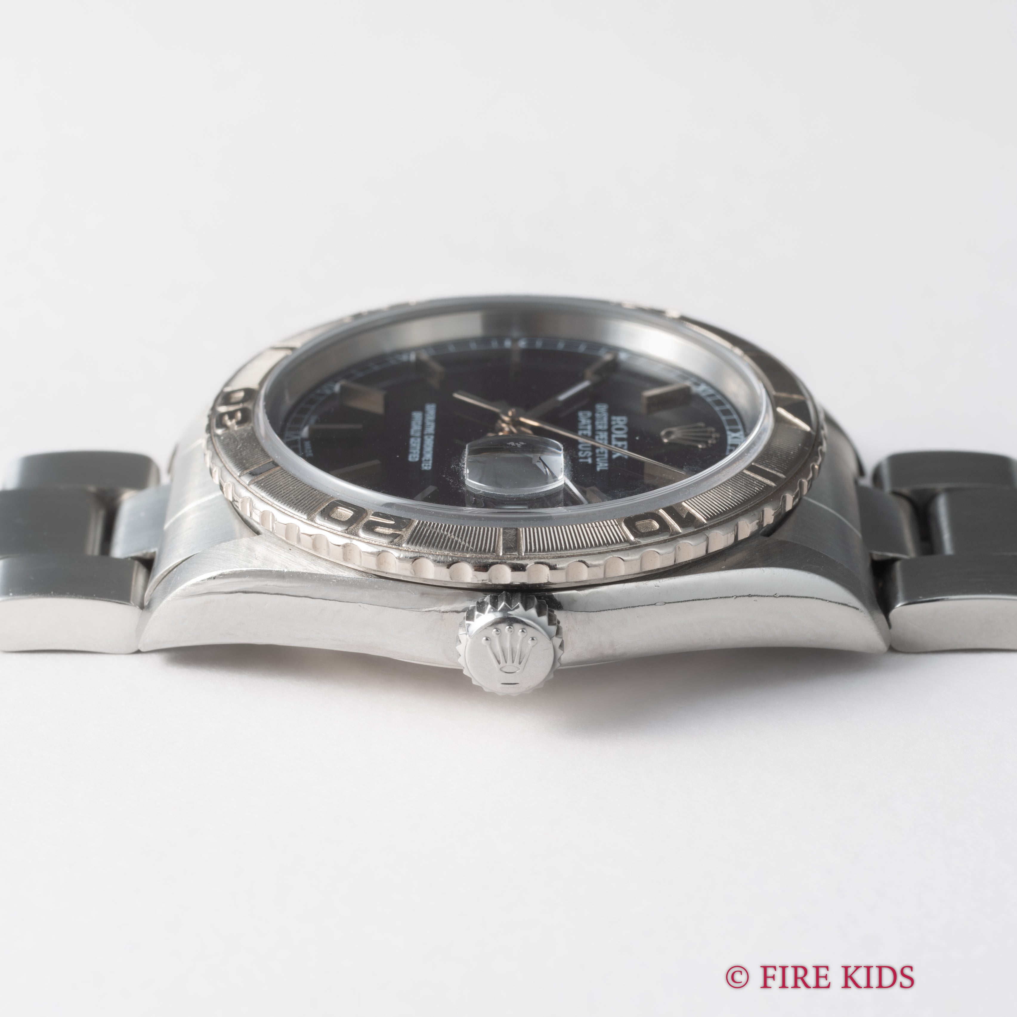 ロレックス サンダーバード 2000年製 Ref.16264 デイトジャスト ブラックダイヤル ギャランティー 修理明細付