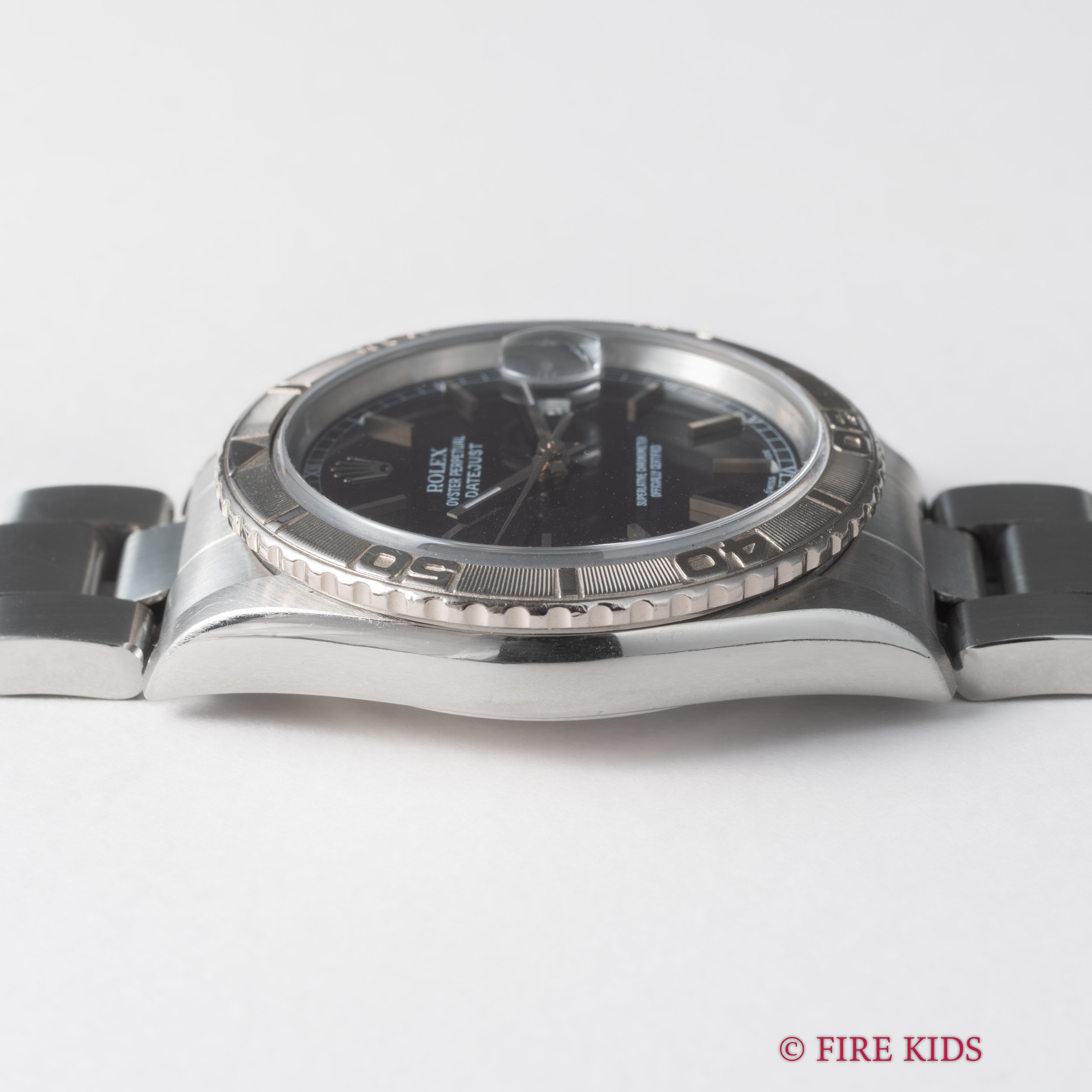 ロレックス サンダーバード 2000年製 Ref.16264 デイトジャスト ブラックダイヤル ギャランティー 修理明細付