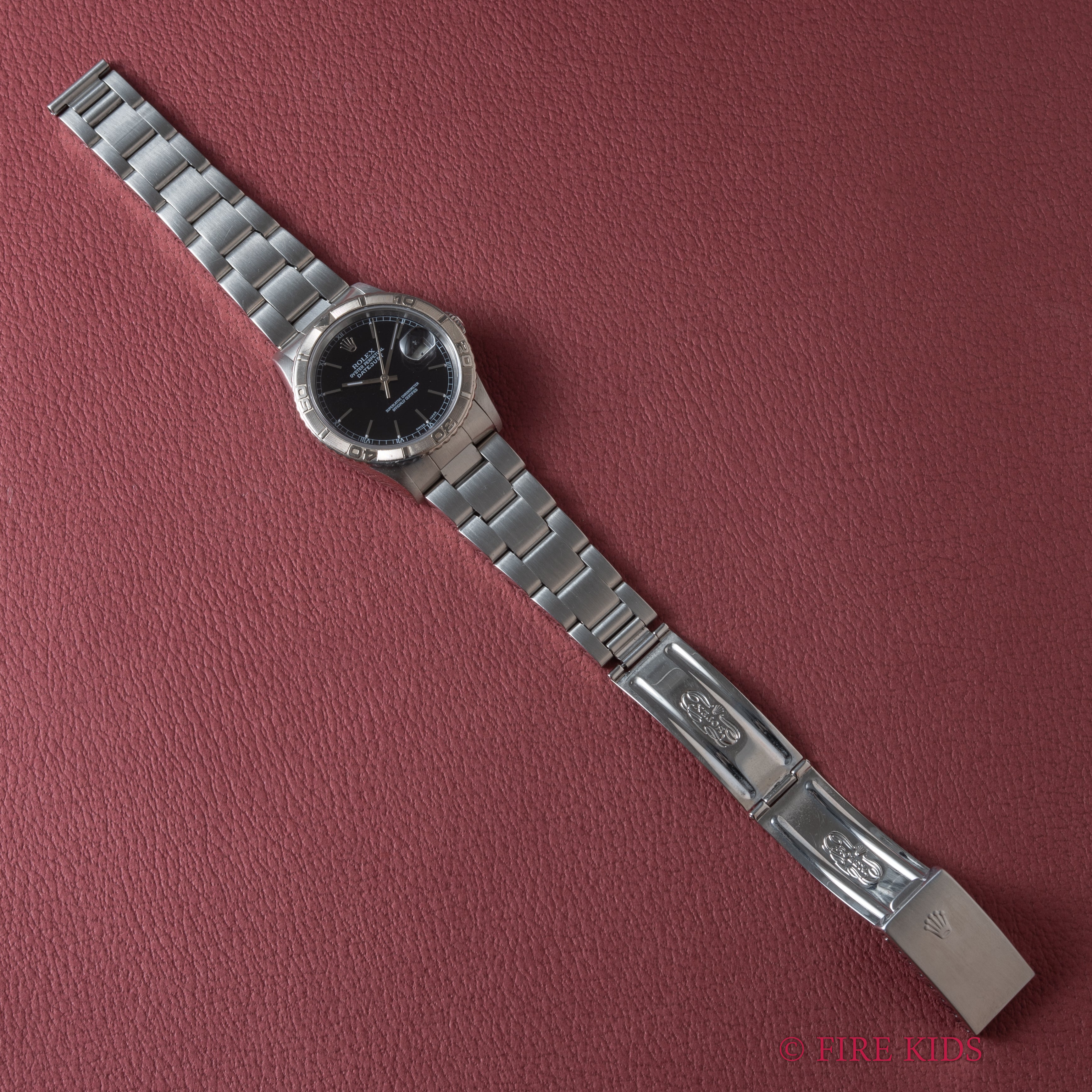 ロレックス サンダーバード 2000年製 Ref.16264 デイトジャスト ブラックダイヤル ギャランティー 修理明細付