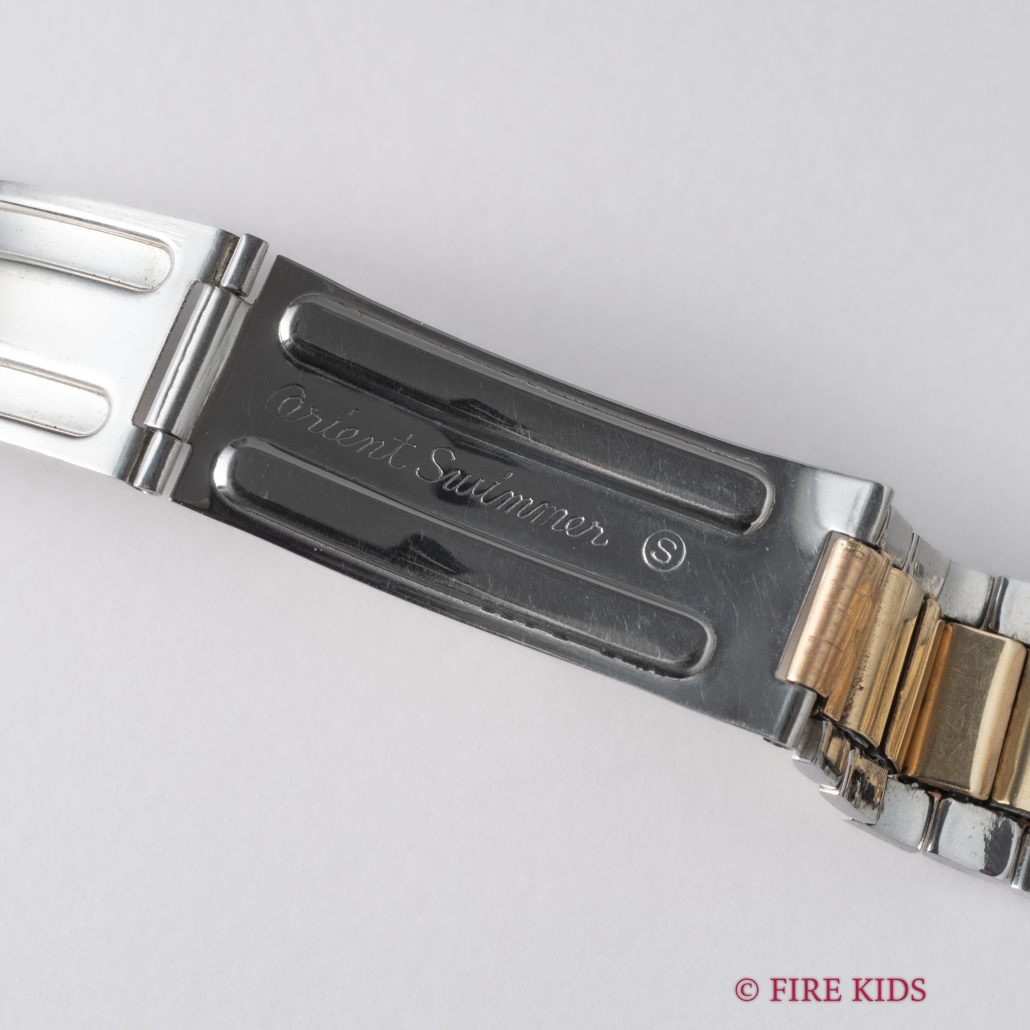 オリエント カレンダーオート21ダイバー 1960年代製 金張りケース 自動巻 純正コンビブレス