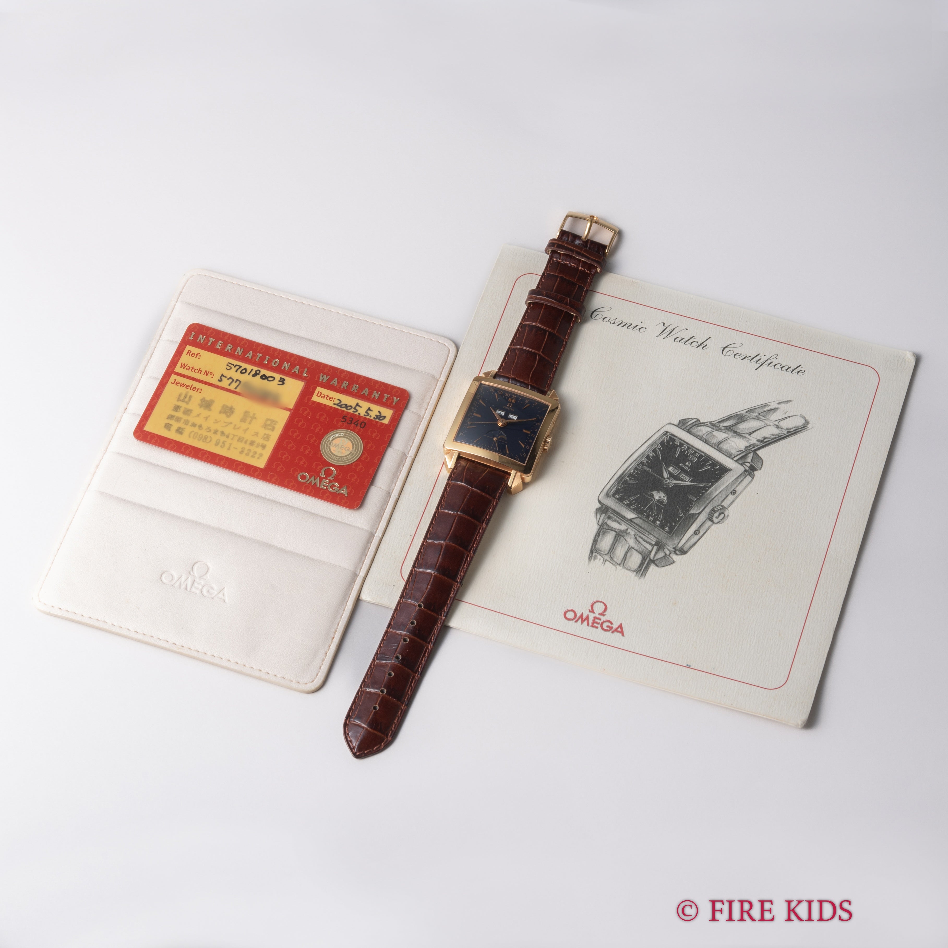 オメガ コスミック ミュージアム トリプルカレンダームーンフェイズ 2002年製 1951本限定 18金無垢 Ref.57018003