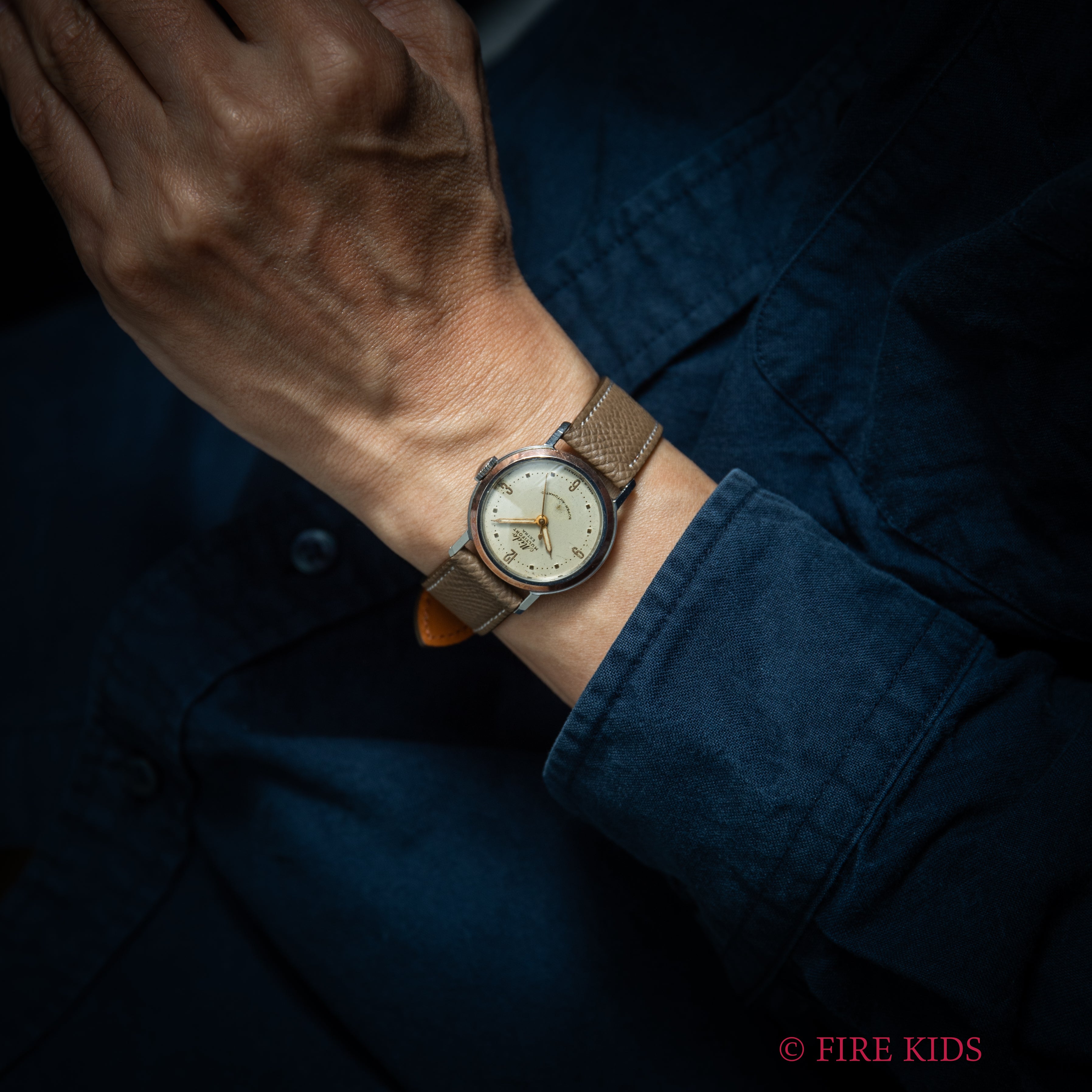 ミドー マルチフォート スーパーオートマチック ピンクゴールドコンビ 1940年代製 センタセコンド自動巻