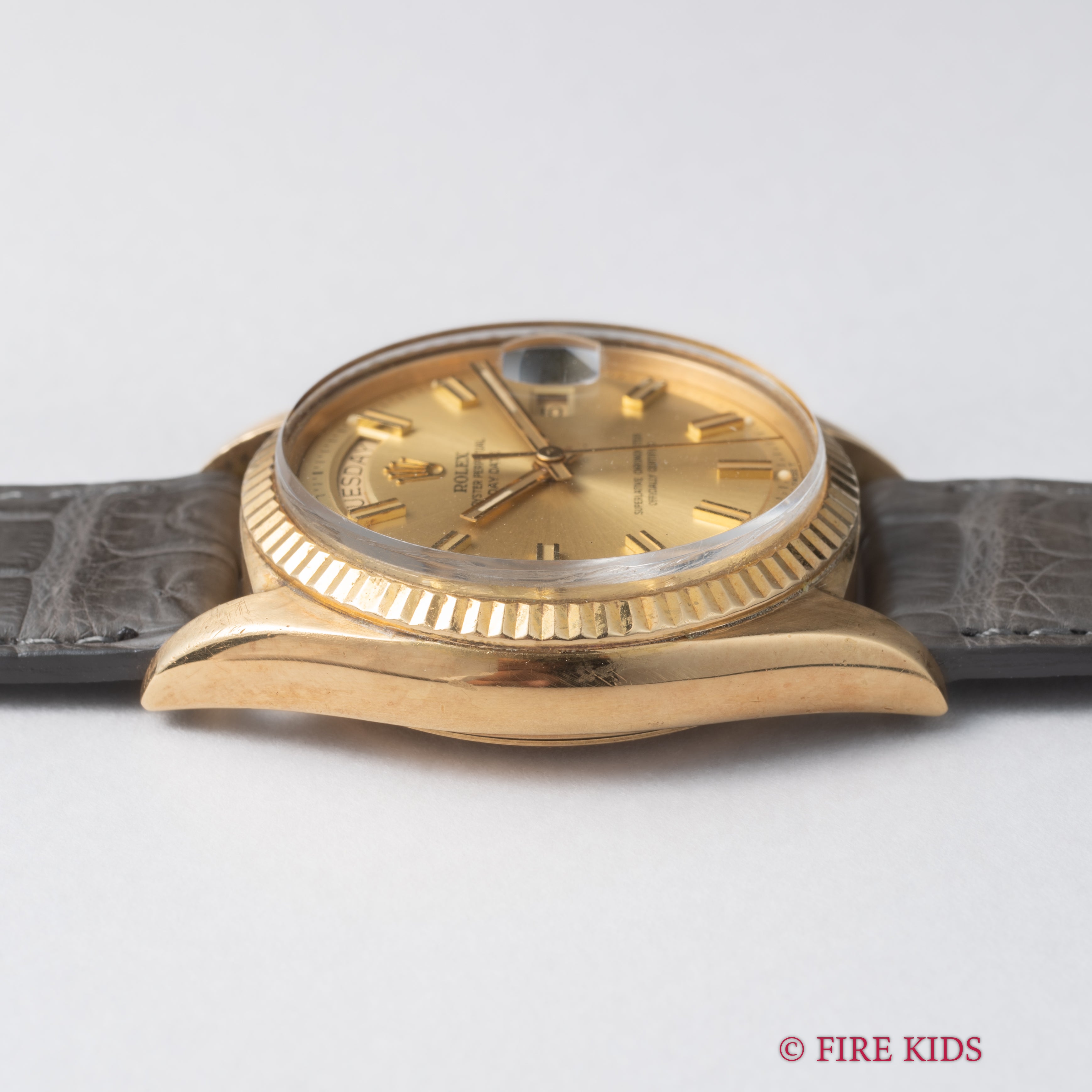 ロレックス デイデイト 1969年製 Ref.1803 18金無垢 シャンパンダイヤル ワイドボーイ