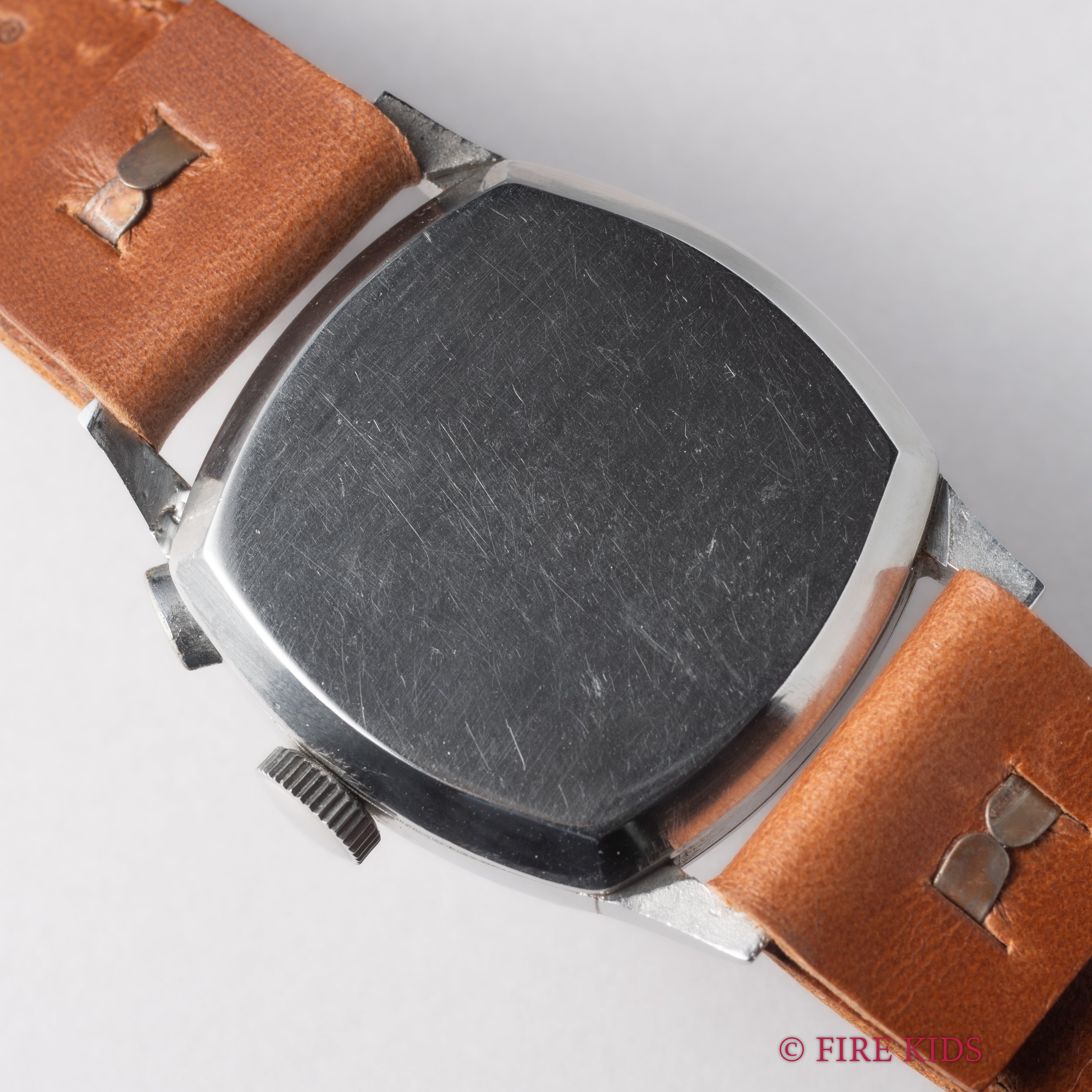 ミネルバ 1940年代製 ドクターズウオッチ Cal.13-20CH ワンプッシュクロノ ステンレスクッションケース